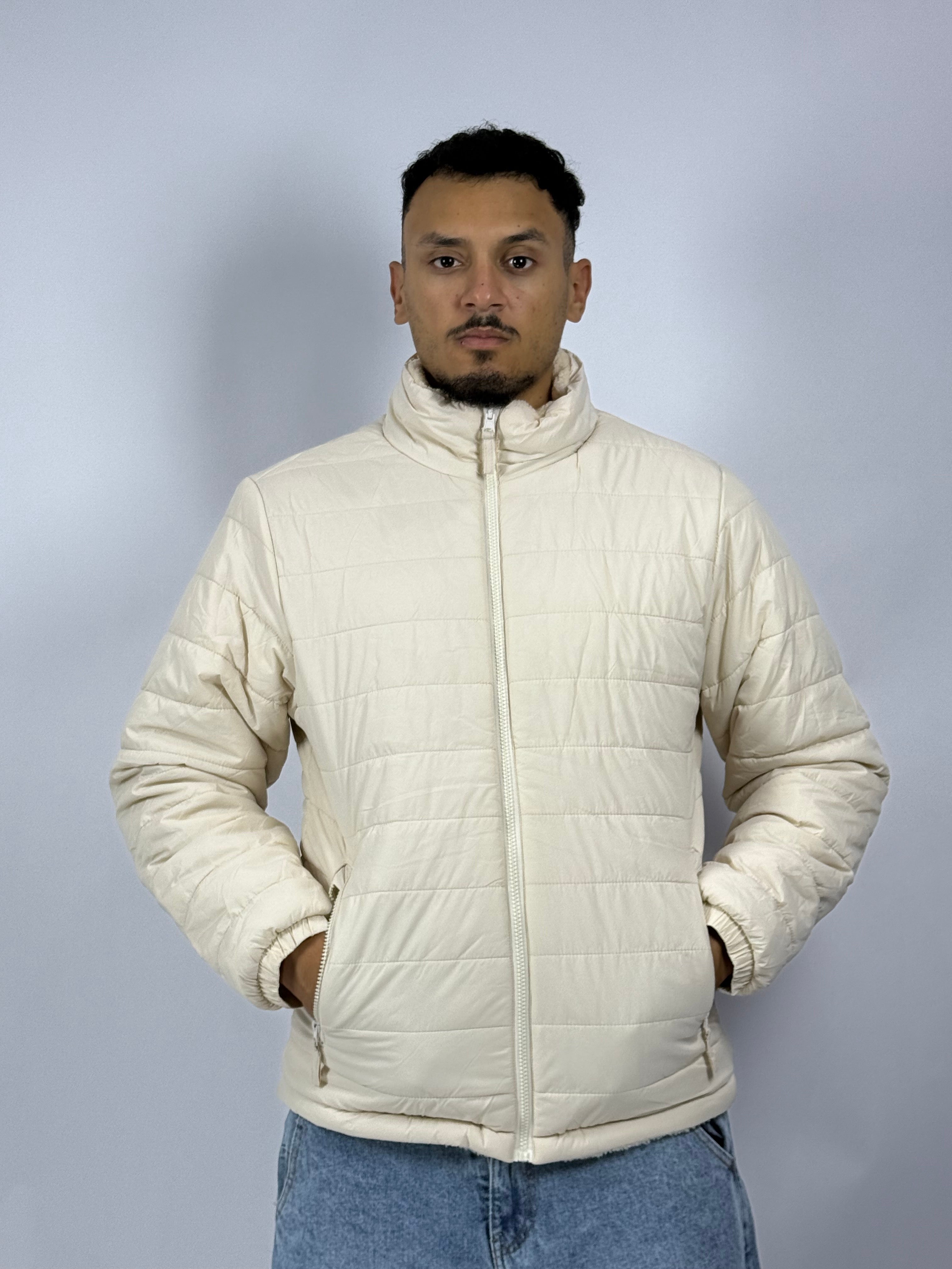 Veste TNF Double Face 1ʳᵉ Qualité – Style Réversible & Confort Premium Blanche