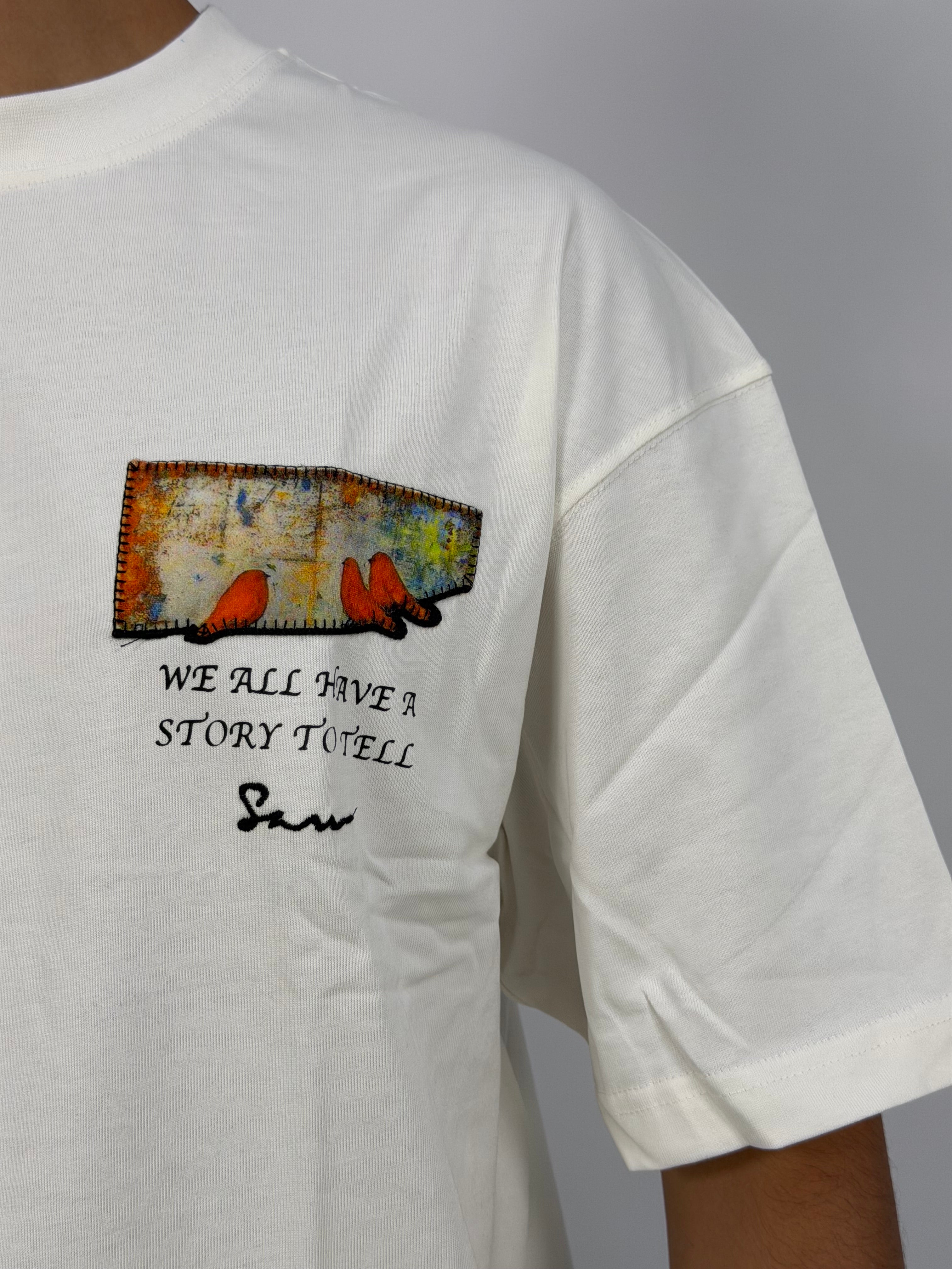 T-shirt ORIGINAL Oversize Blanc– Story Frame Raven Edition