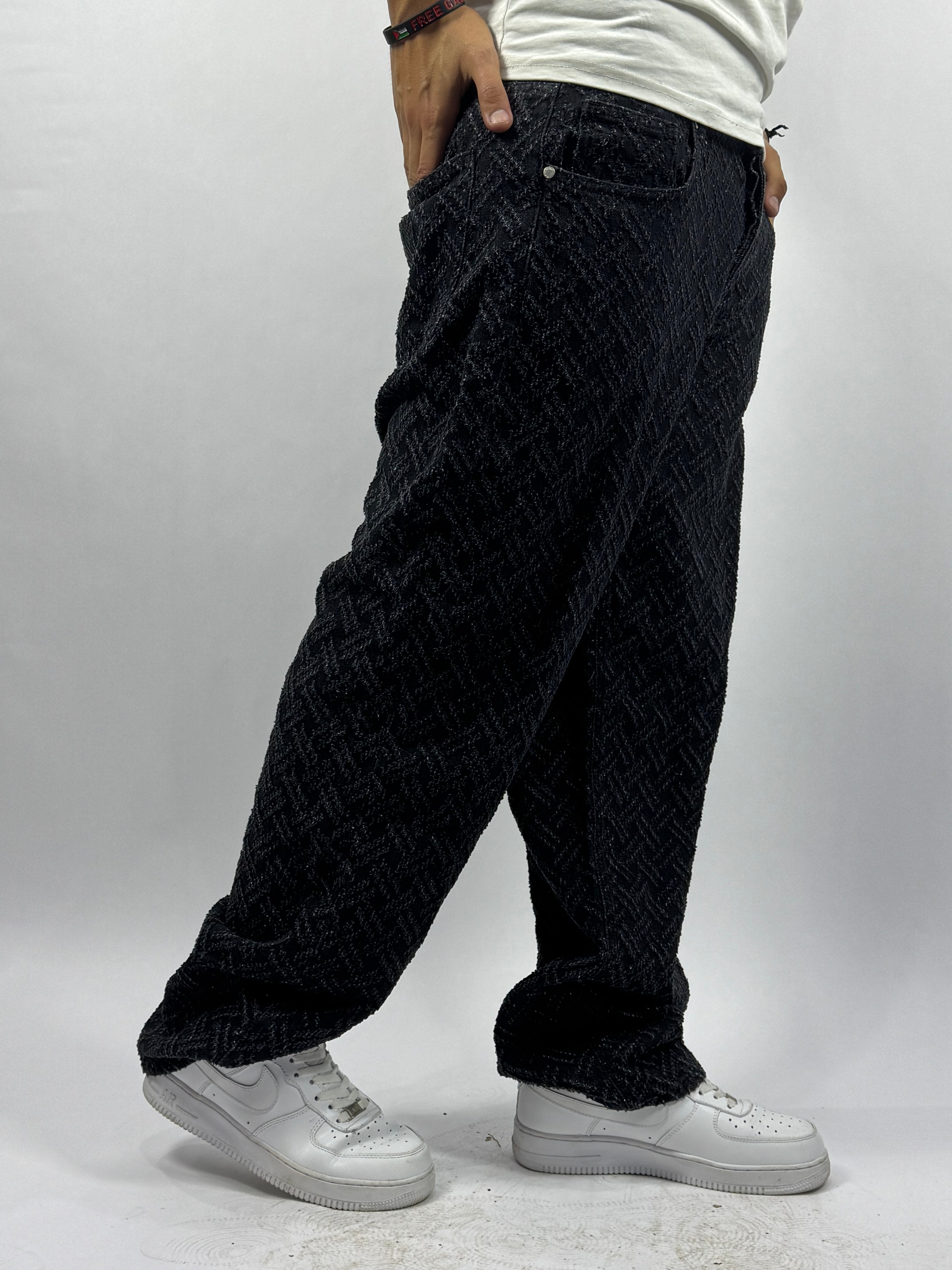 Jean Baggy Premium à Motifs Brodés ( Model C )