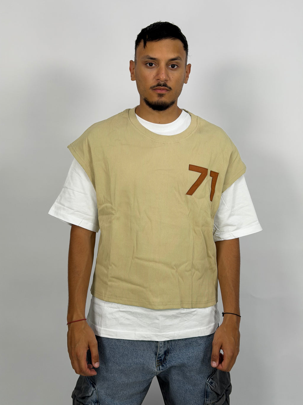 T-shirt Double Layer Beige – 71 Urban Edition