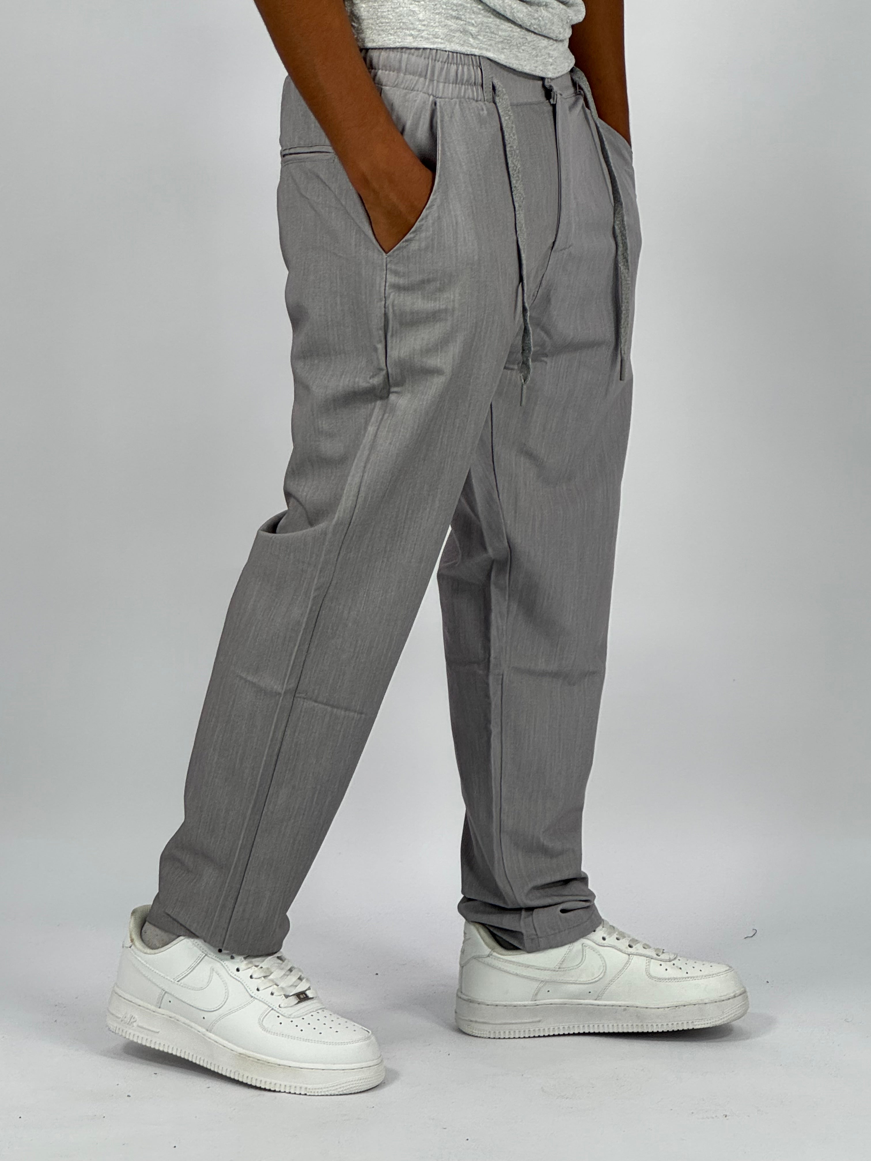 Pantalon Premium Gris – Coupe Relax & Style Minimaliste