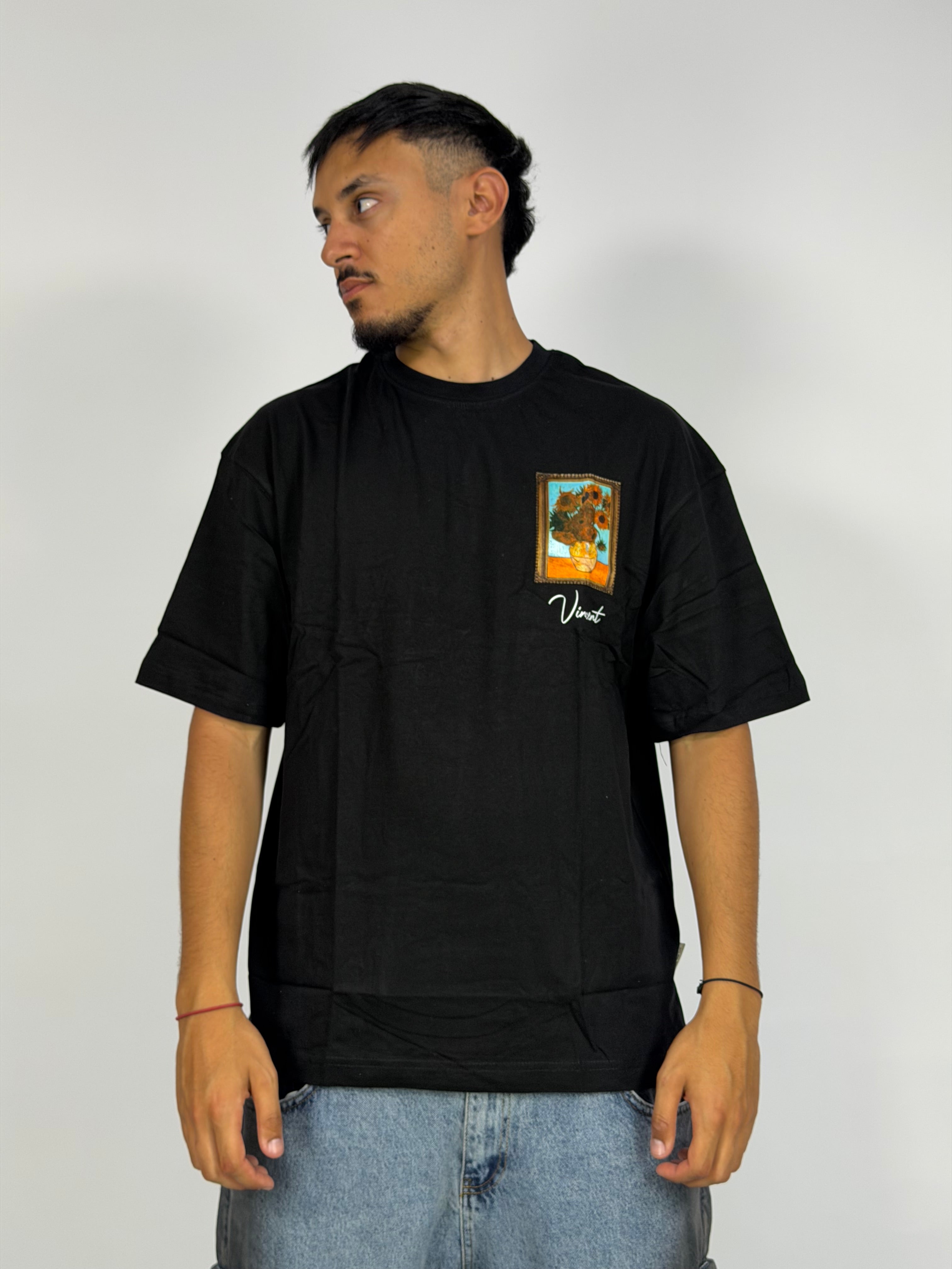 T-shirt Original Oversize Noir – Art Gallery Statement Edition