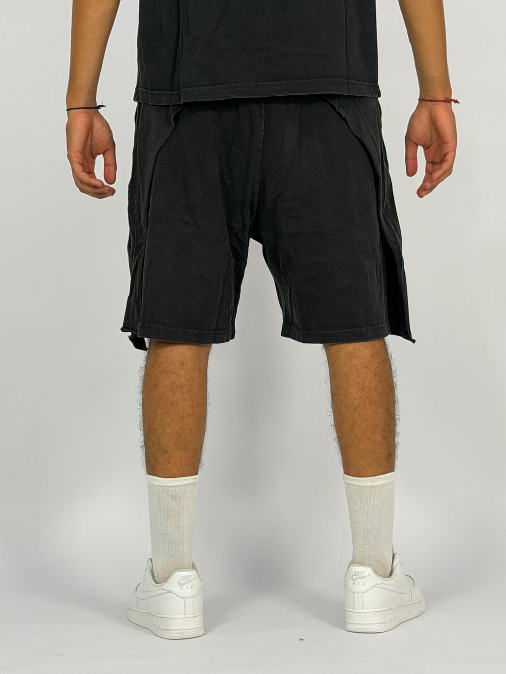 Ensemble “OCEAN DUST” Noir Foncé – T-Shirt + Short Cargo Streetwear