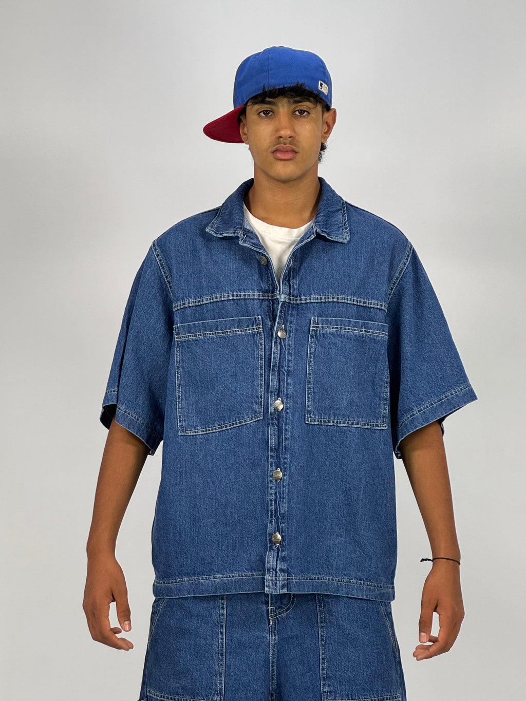 Ensemble Oversize en Jean Homme Bleu