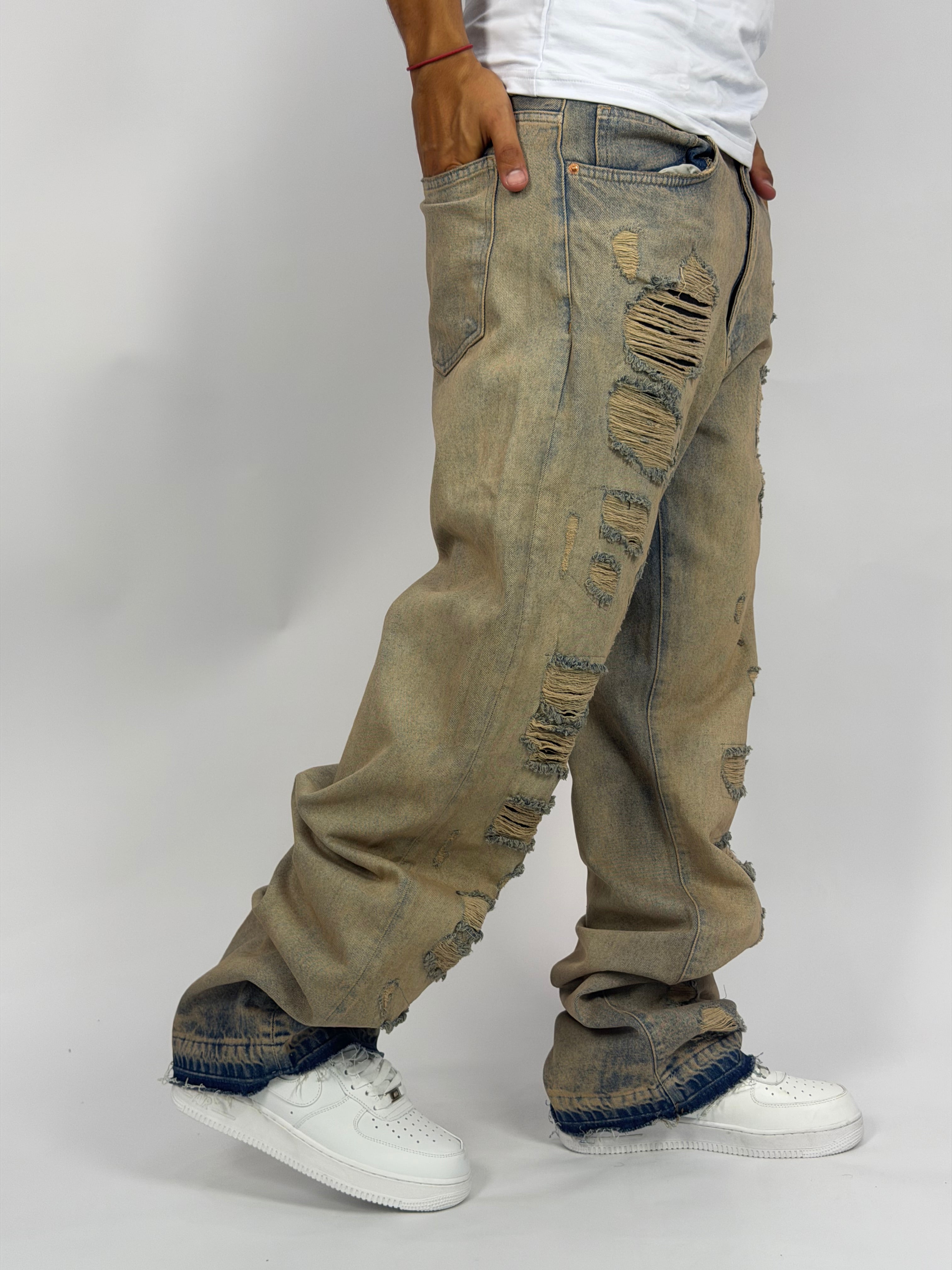 Jeans ORIGINAL Oversize Distressed – Sandstorm Vintage Edition