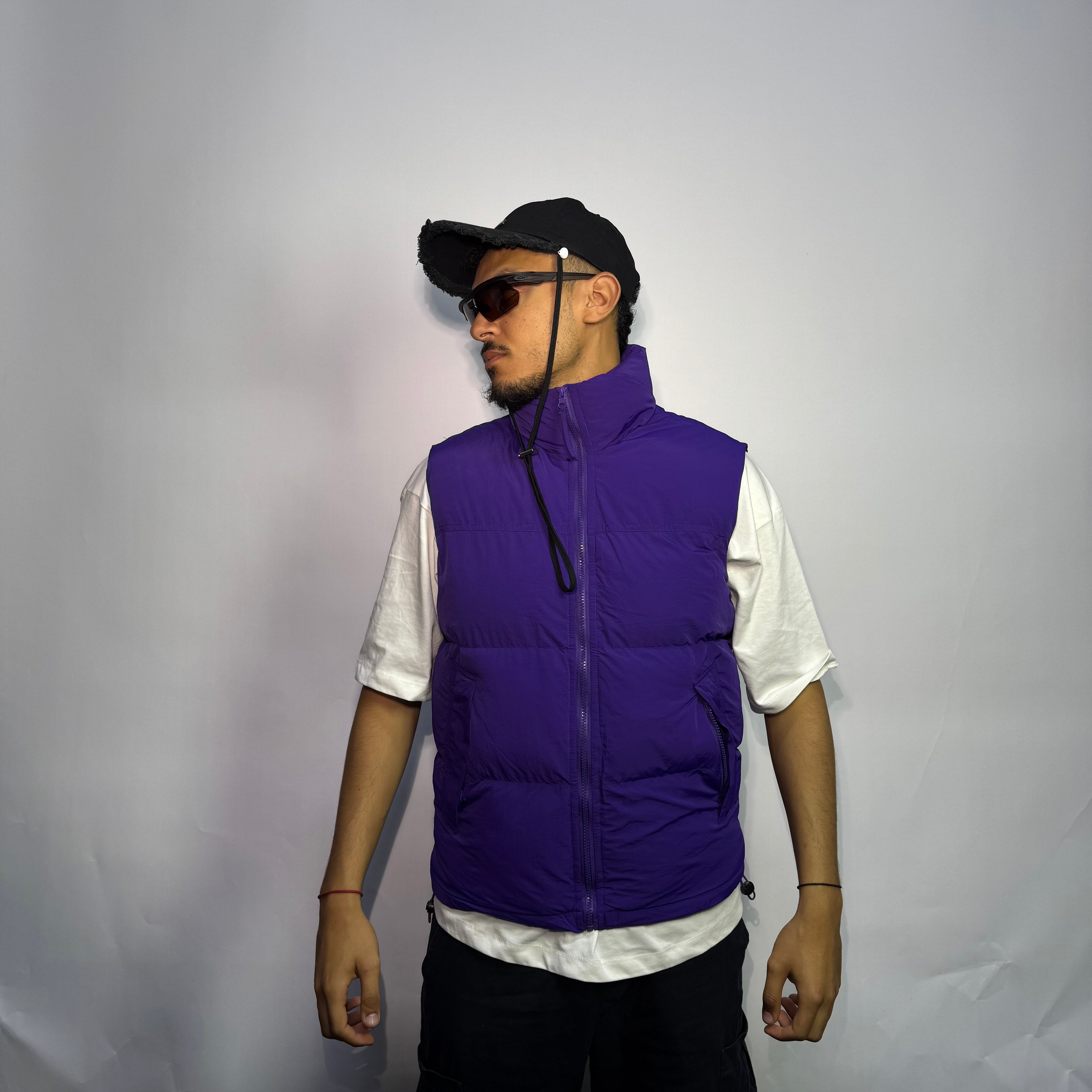 Doudoune Mauve Oversize Gris – Style Streetwear