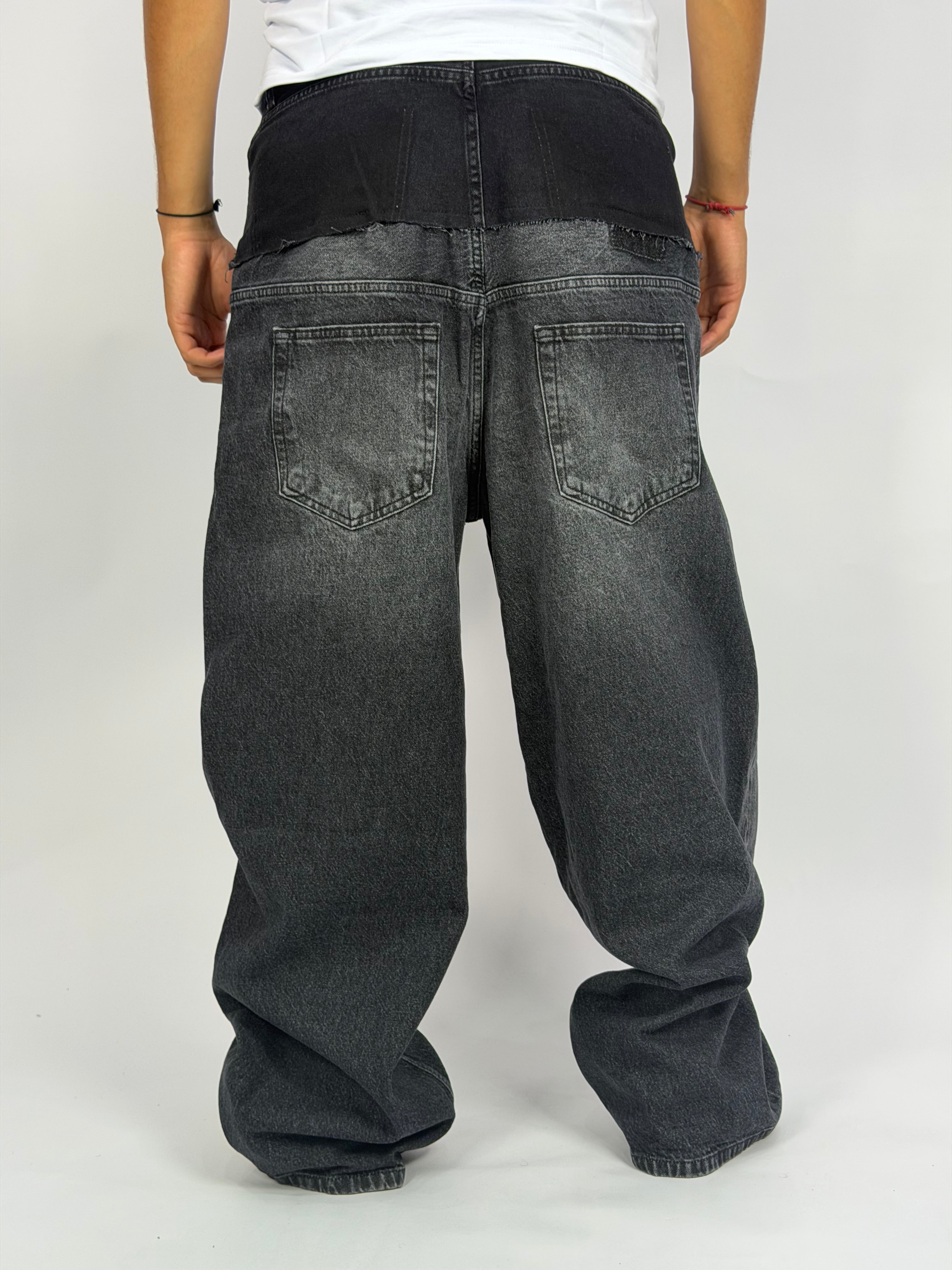 Jeans ORIGINAL Layered Fade – Oversize Washed Black Edition