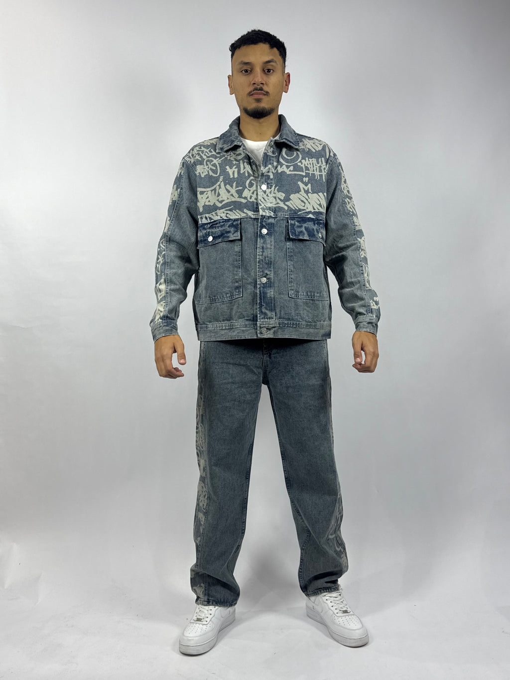 Ensemble Jeans Bleu Premium – Veste & Pantalon