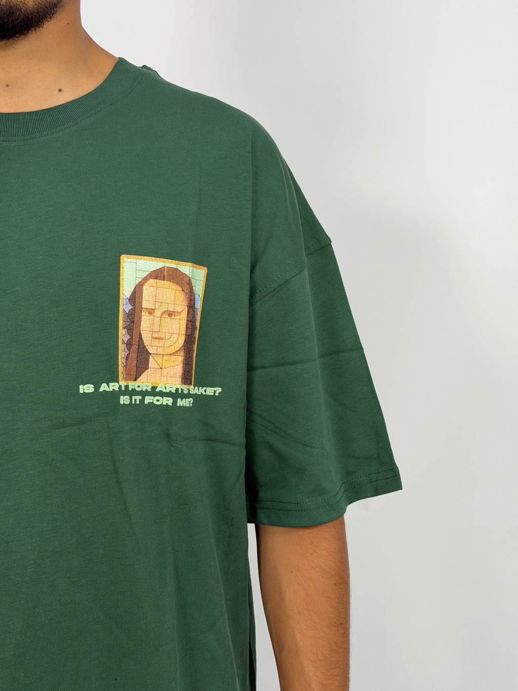 T-shirt ORIGINAL Oversize Vert – MonaLisa Art Edition