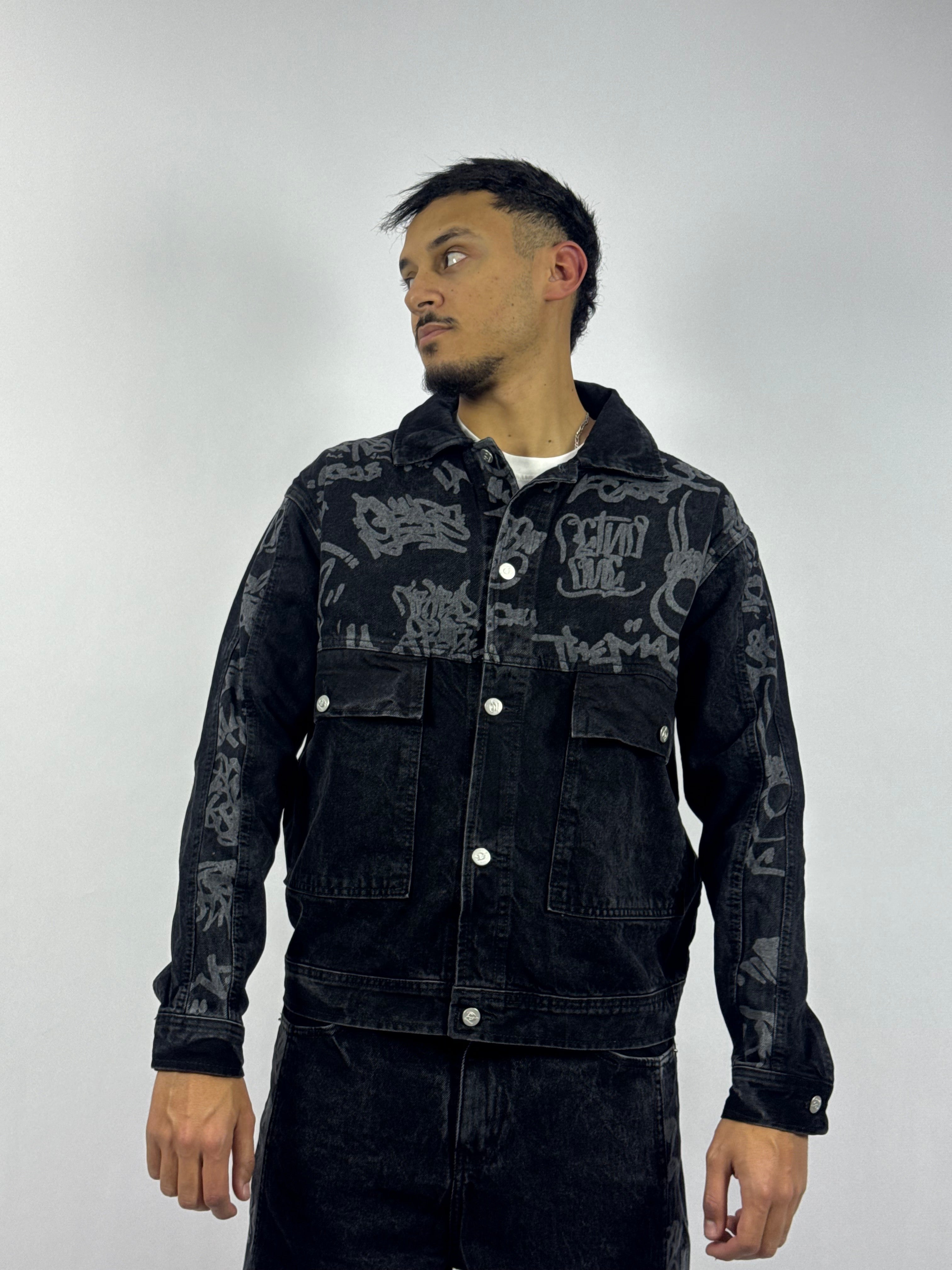 Ensemble Jeans Noir Premium – Veste & Pantalon