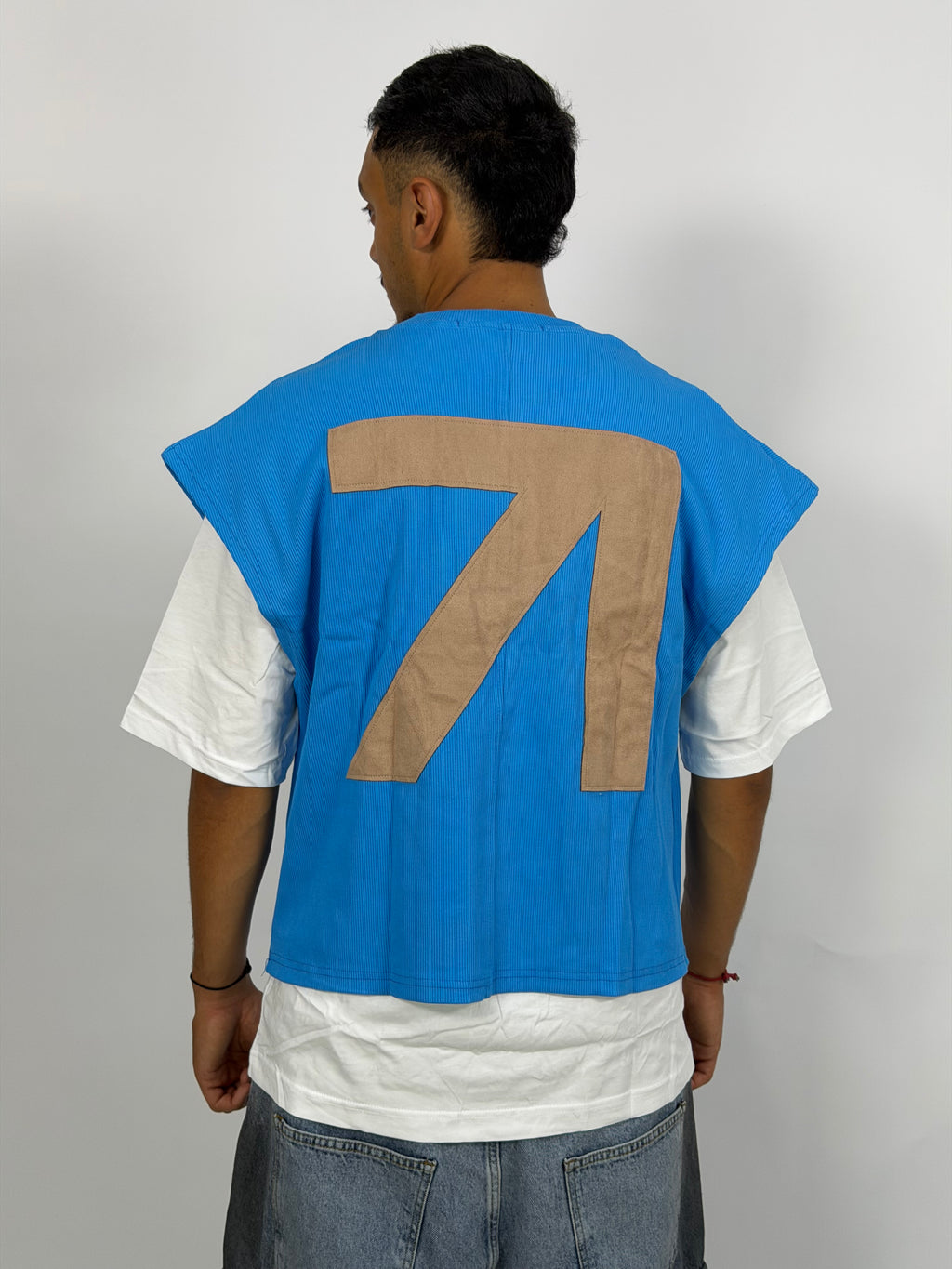 T-shirt Double Layer Bleu – 71 Urban Edition