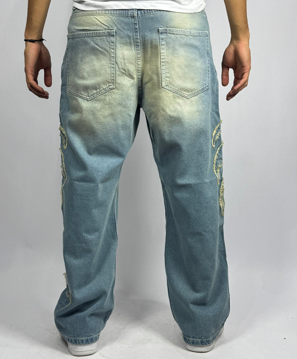 Jean Baggy 1 ère Qualité – Collection Broderie Flamme ( Model A)