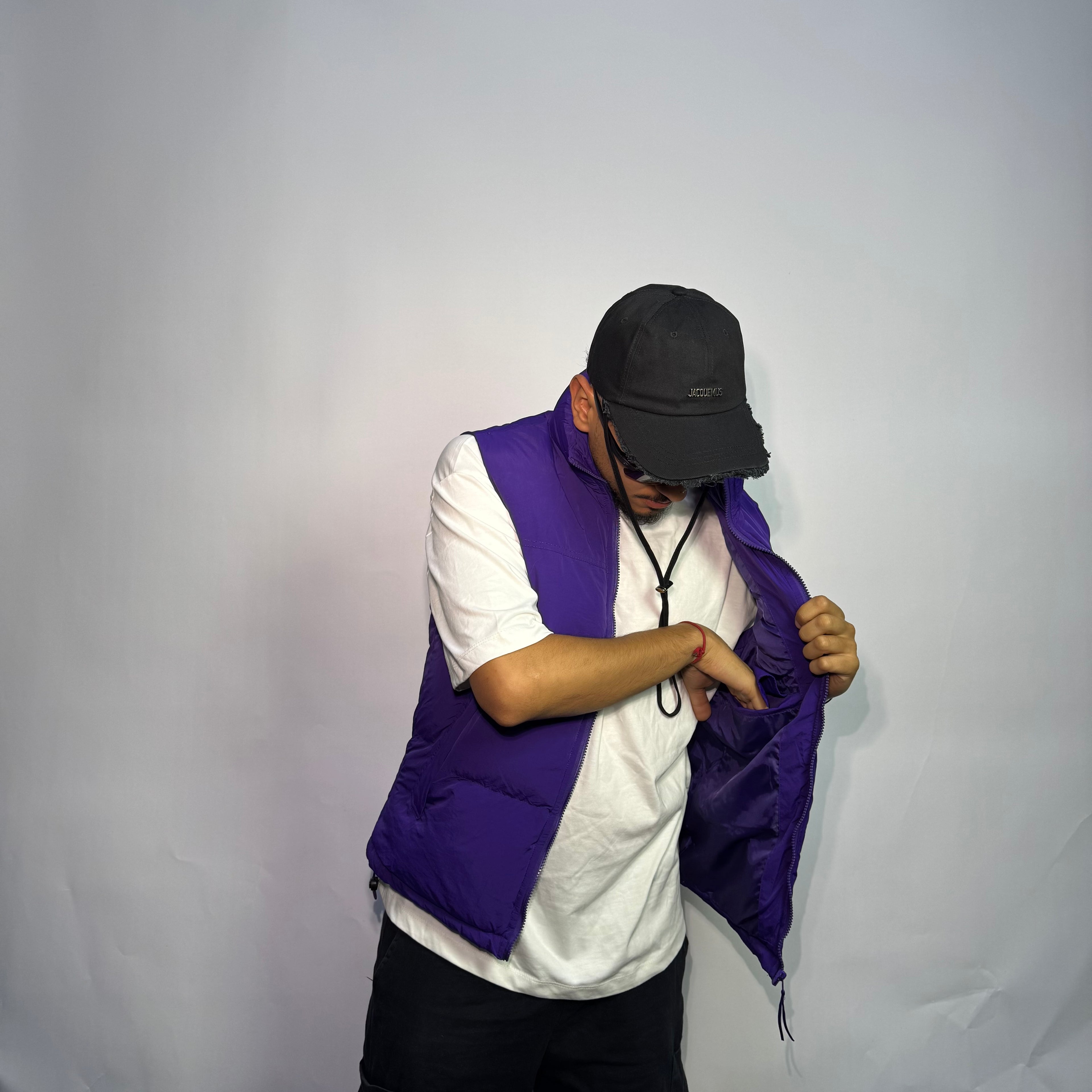 Doudoune Mauve Oversize Gris – Style Streetwear