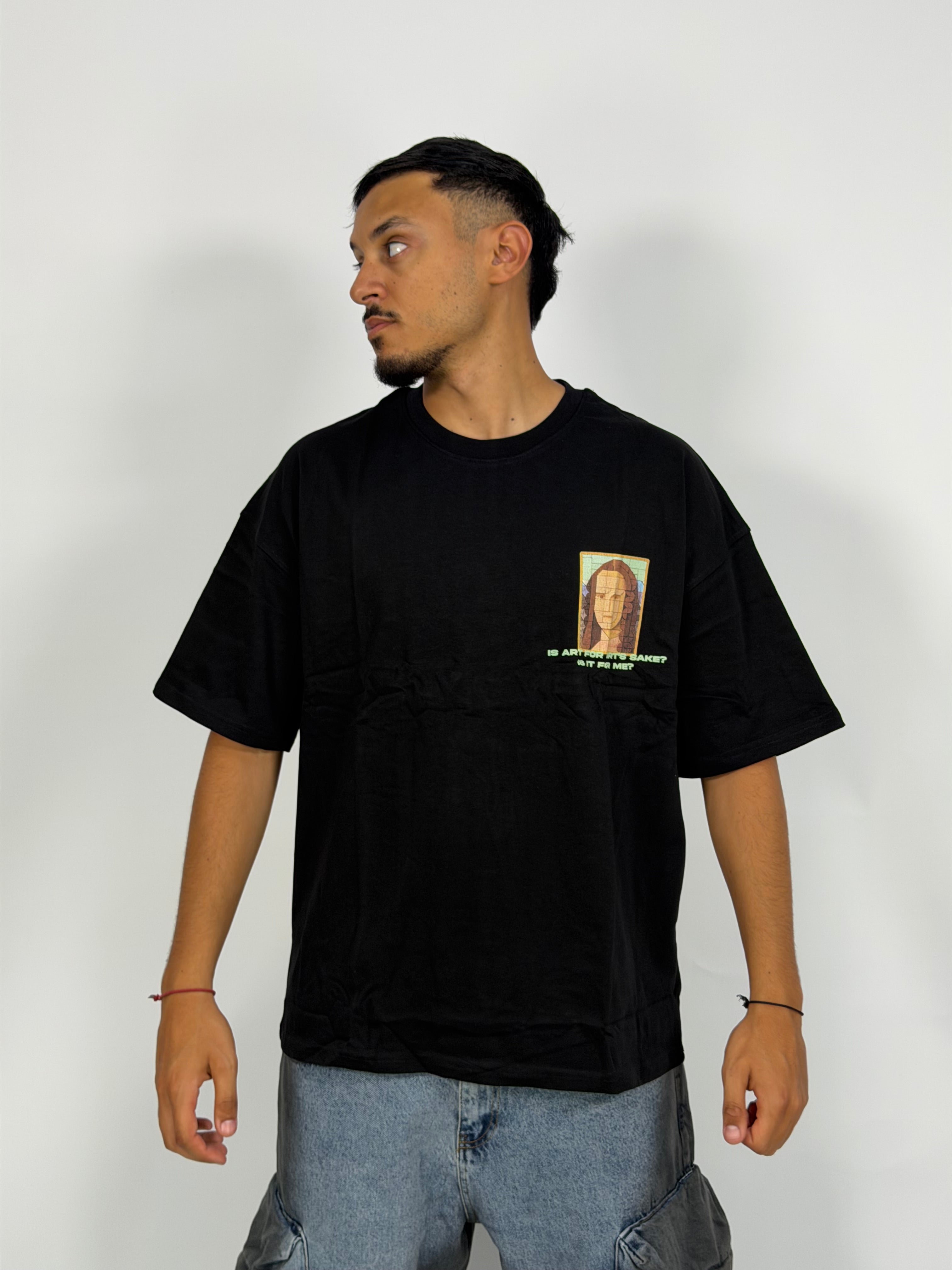 T-shirt ORIGINAL Oversize Noir – MonaLisa Art Edition