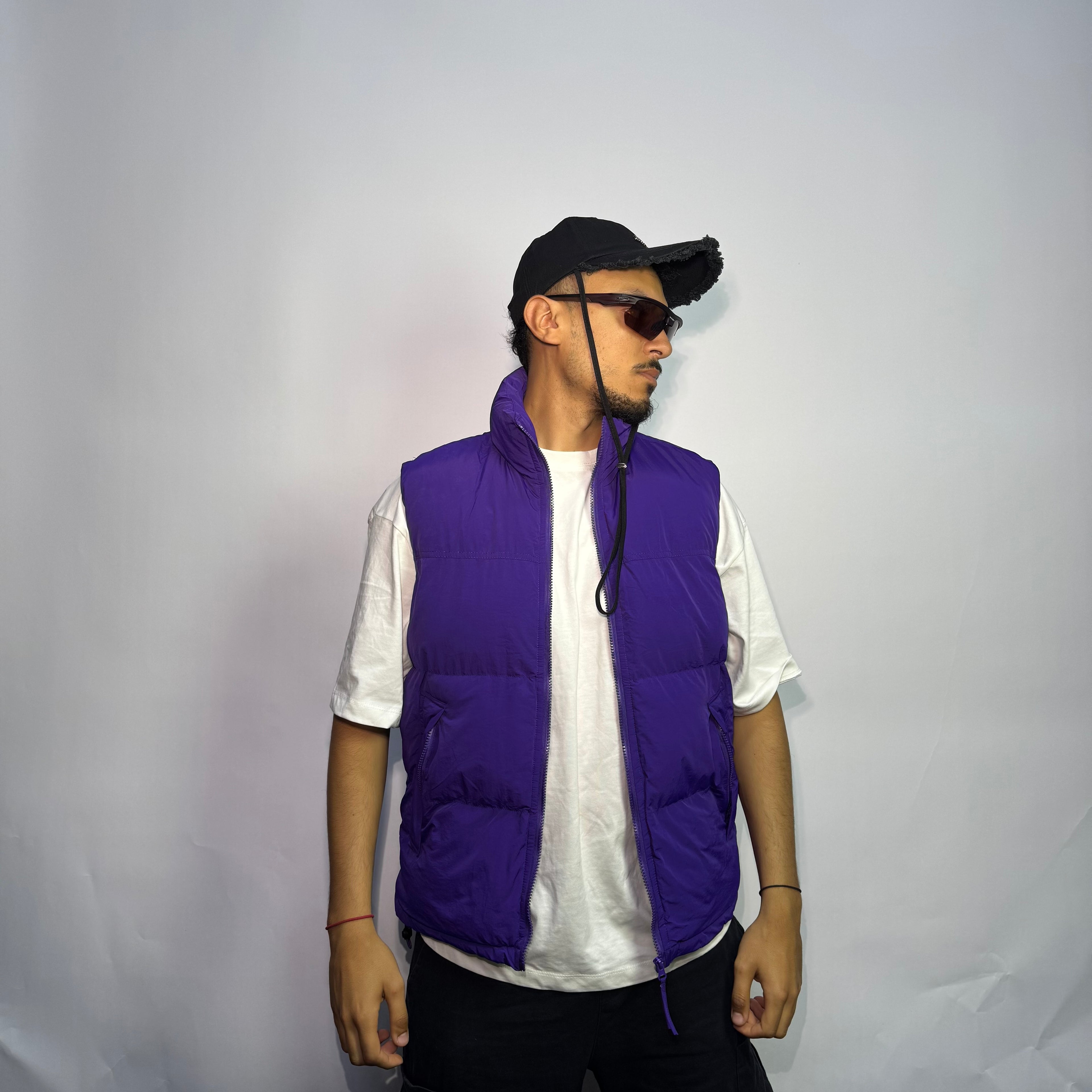 Doudoune Mauve Oversize Gris – Style Streetwear
