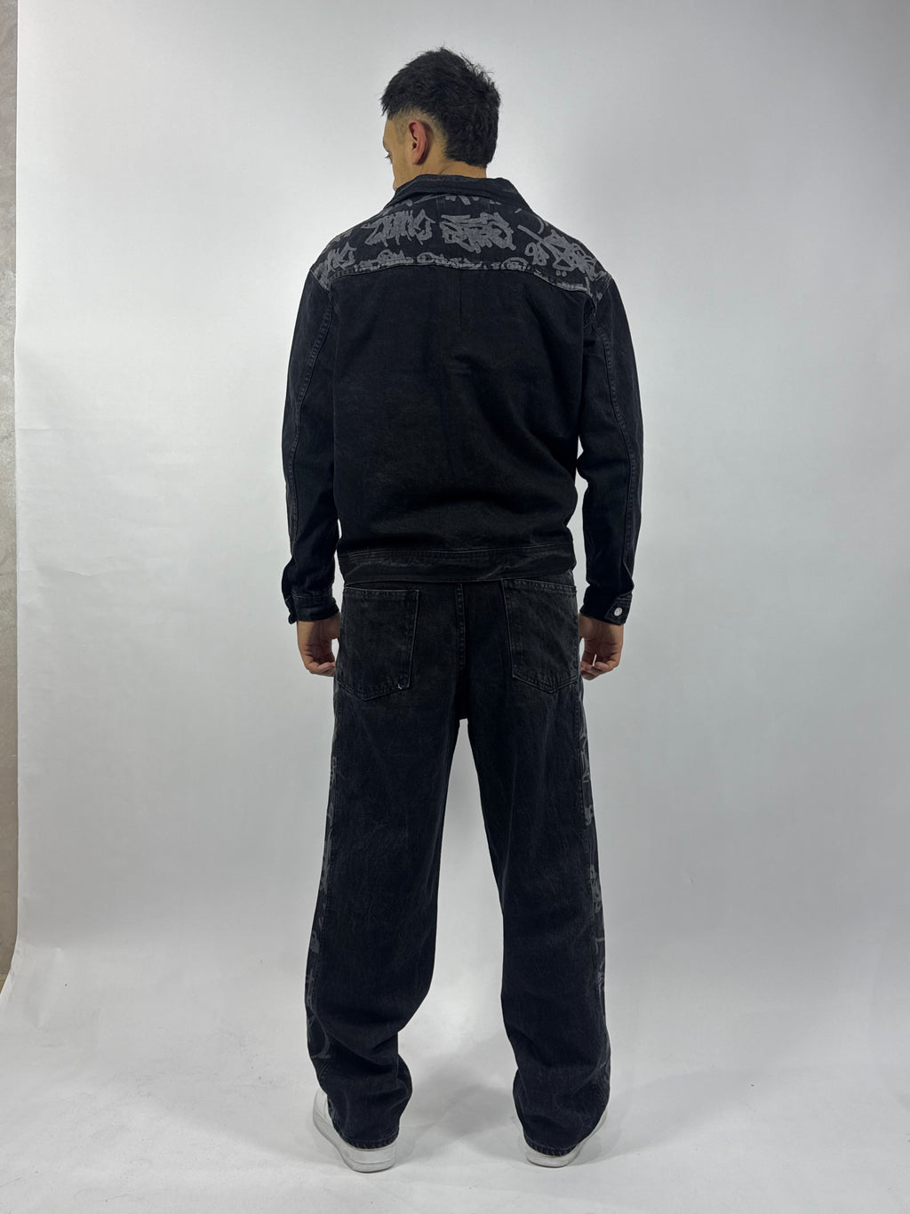 Ensemble Jeans Noir Premium – Veste & Pantalon