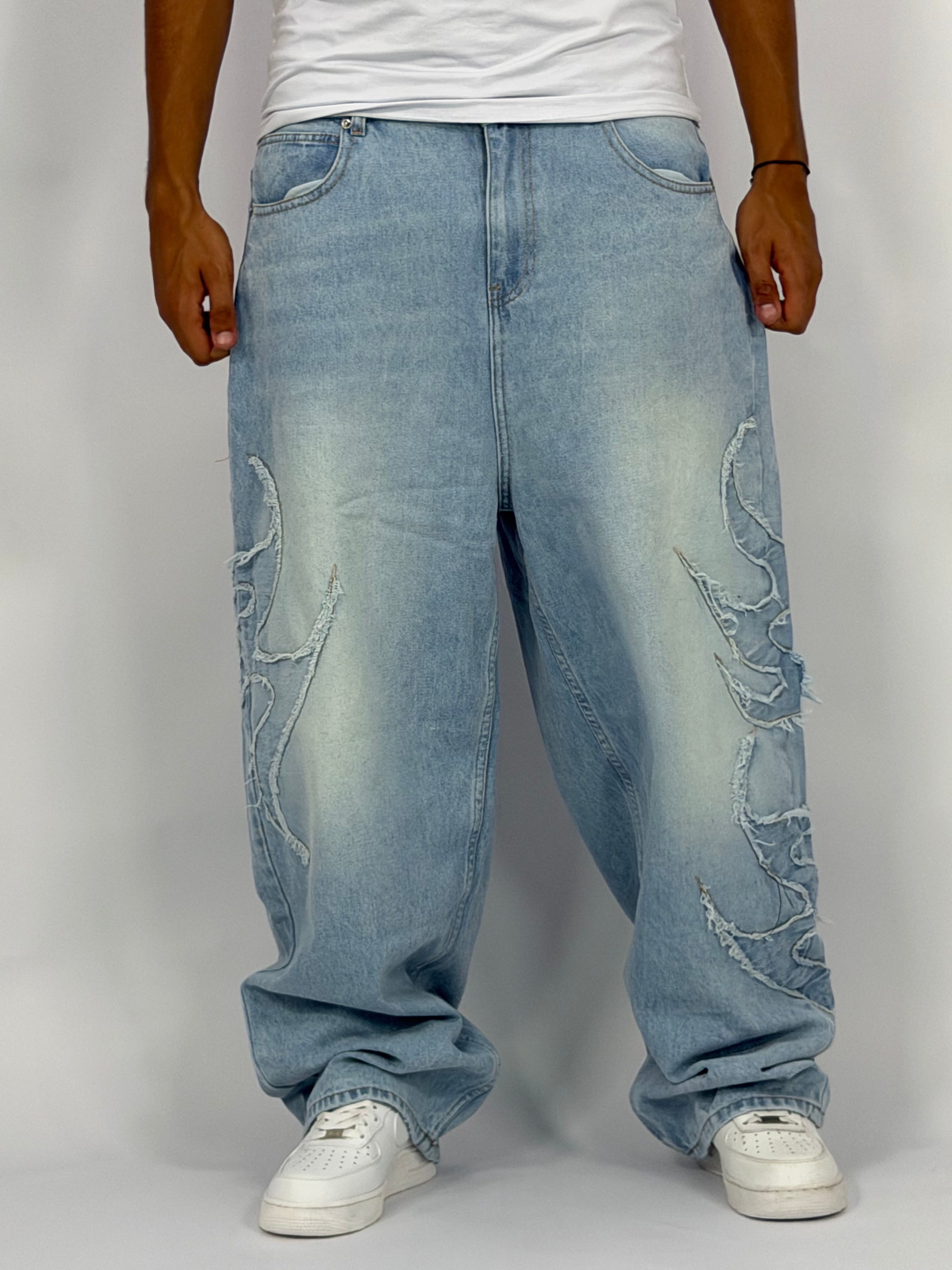 Jeans 1 ère Qualité Collection Flamme Bleu  – PREMIUM