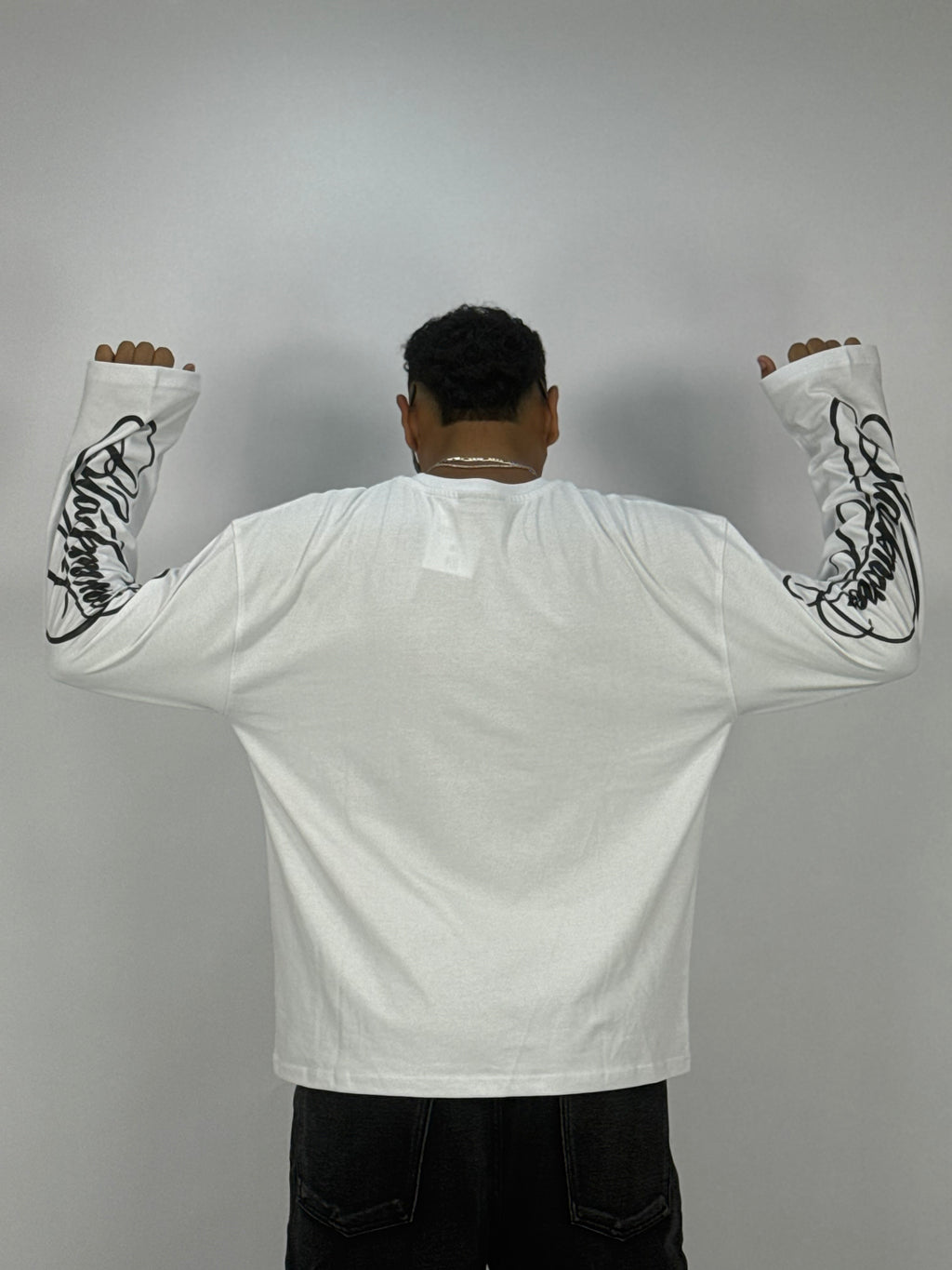 T-Shirt Oversize BlackMoney Blanc – Graphic Sleeve