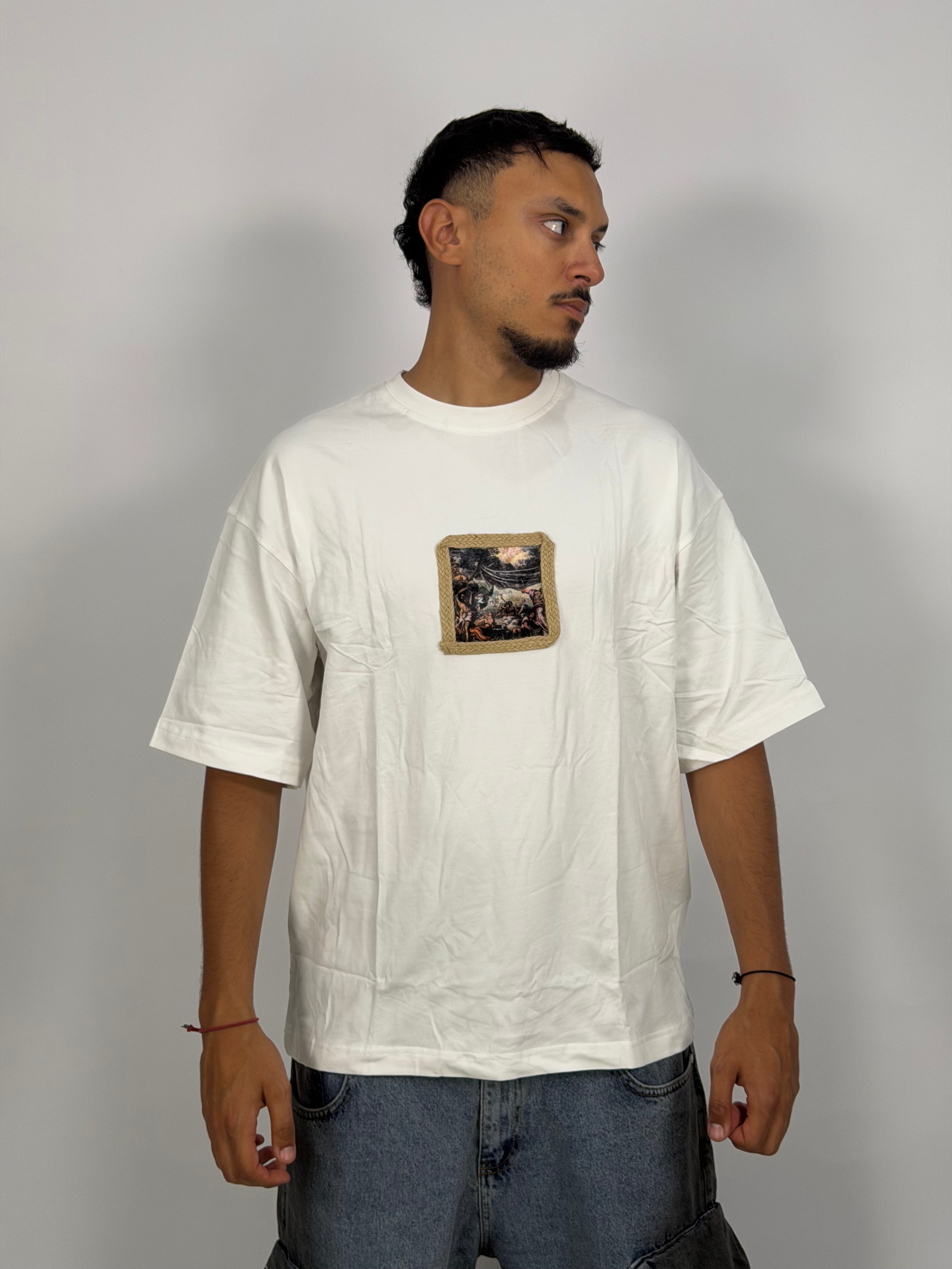 T-shirt ORIGINAL Oversize Blanc – OFFTHE SYSTEM Vintage Frame Edition