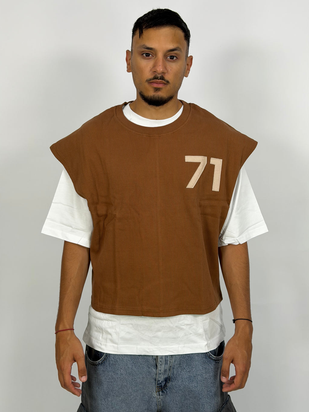 T-shirt Double Layer Marron – 71 Urban Edition
