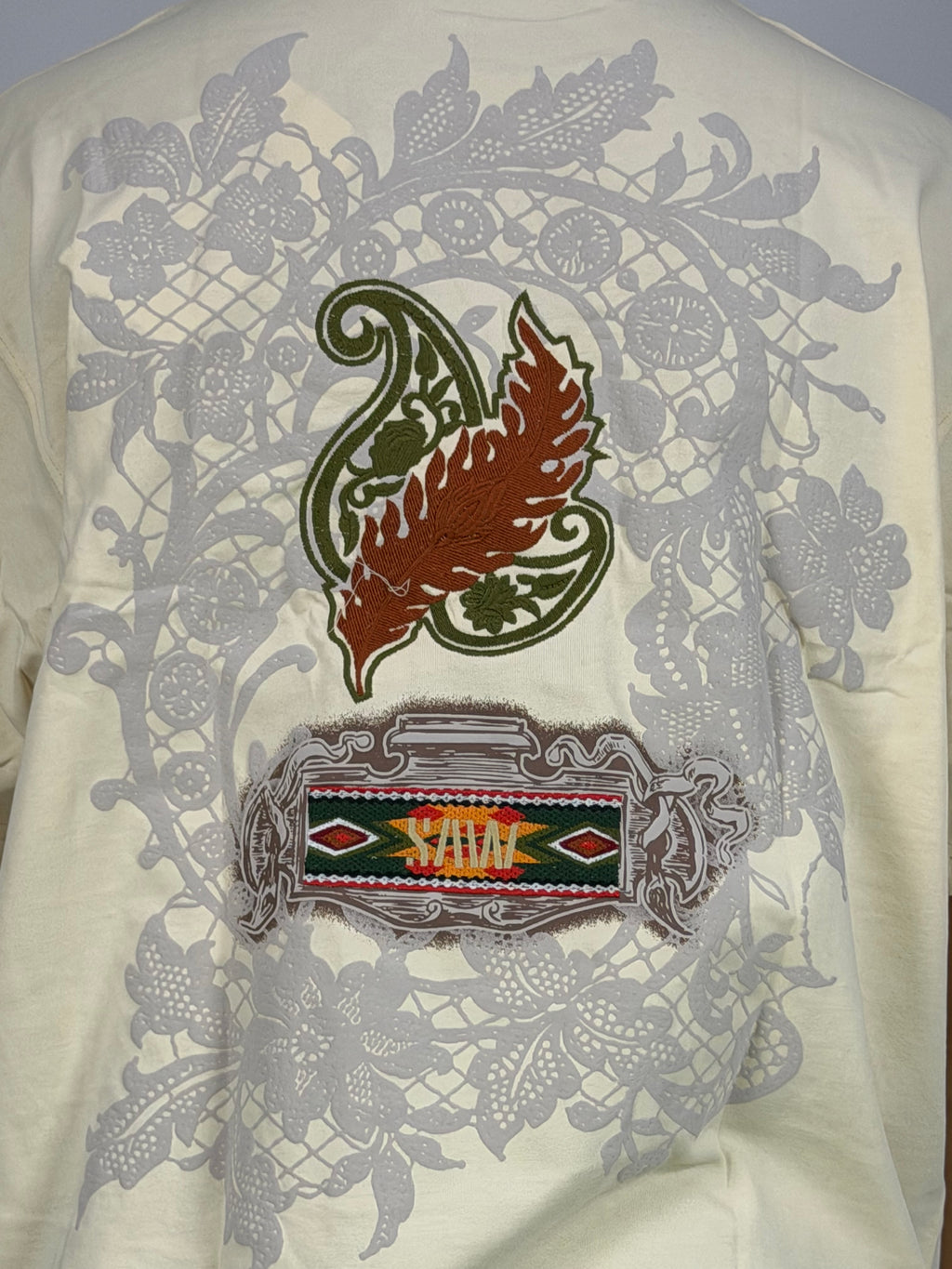 T-shirt ORIGINAL Oversize Blanc– Graphic Chest Detail