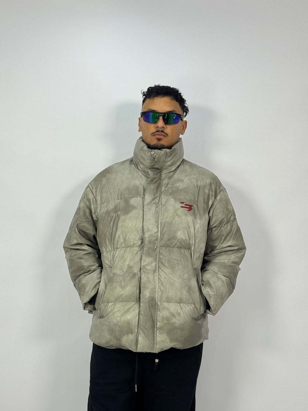 Puffer Stonewash – Sage Grey