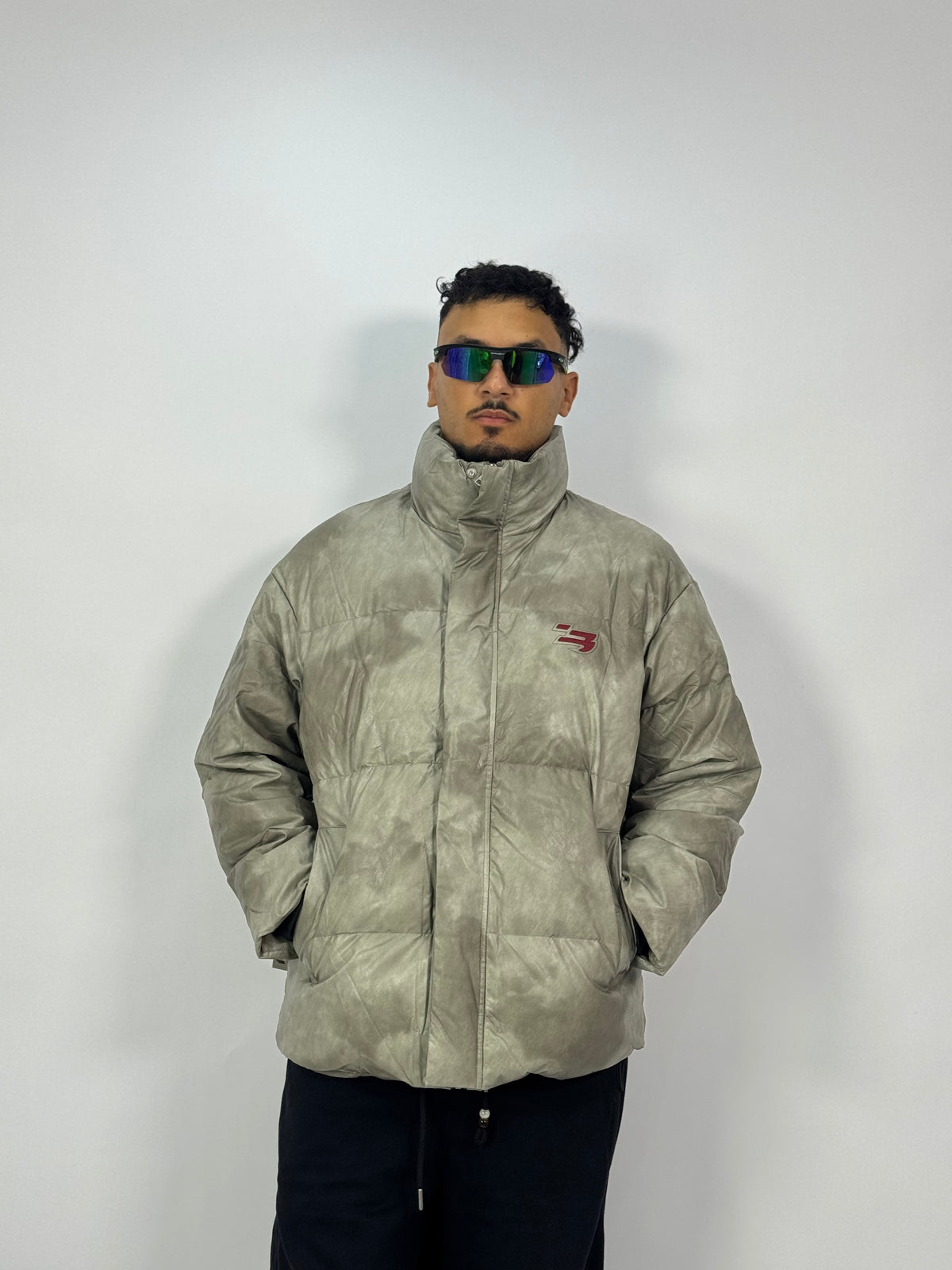 Puffer Stonewash – Sage Grey