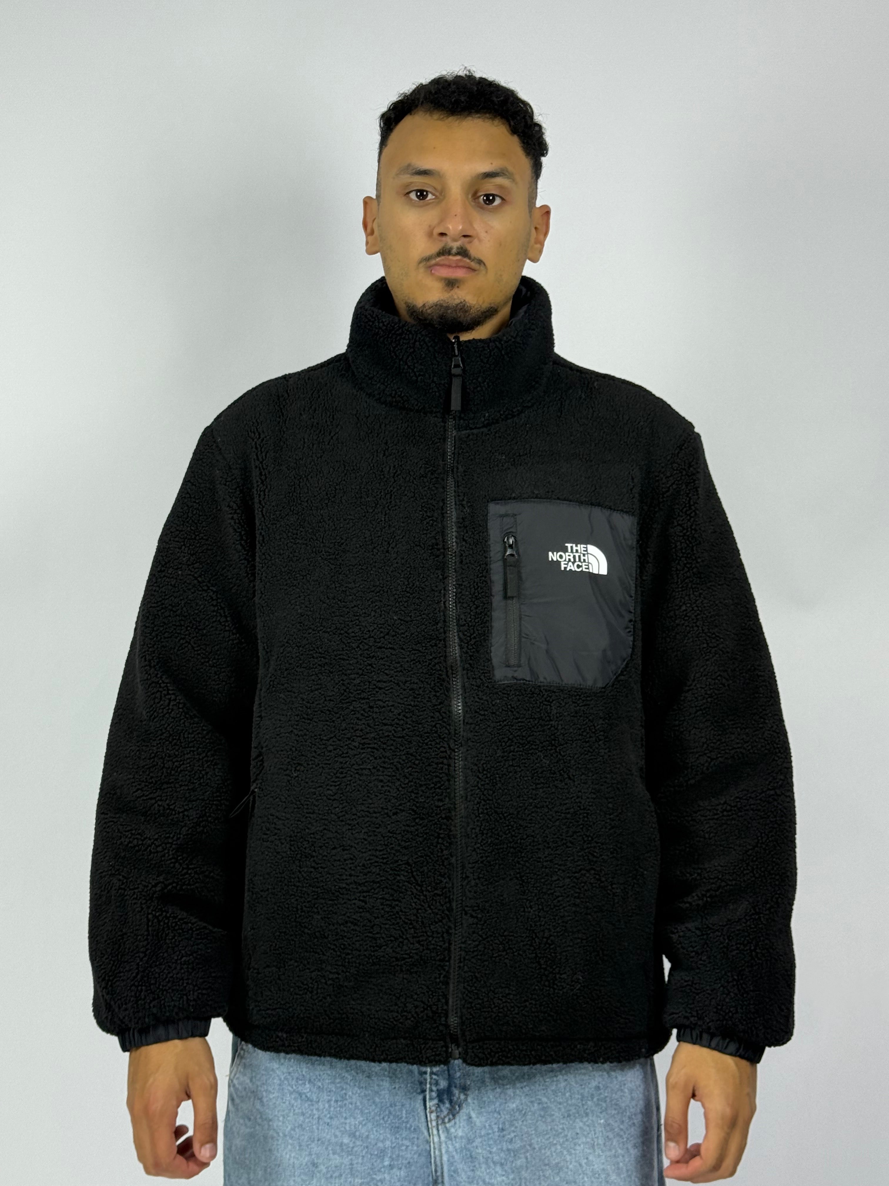 Veste TNF Double Face 1ʳᵉ Qualité – Style Réversible & Confort Premium Noir