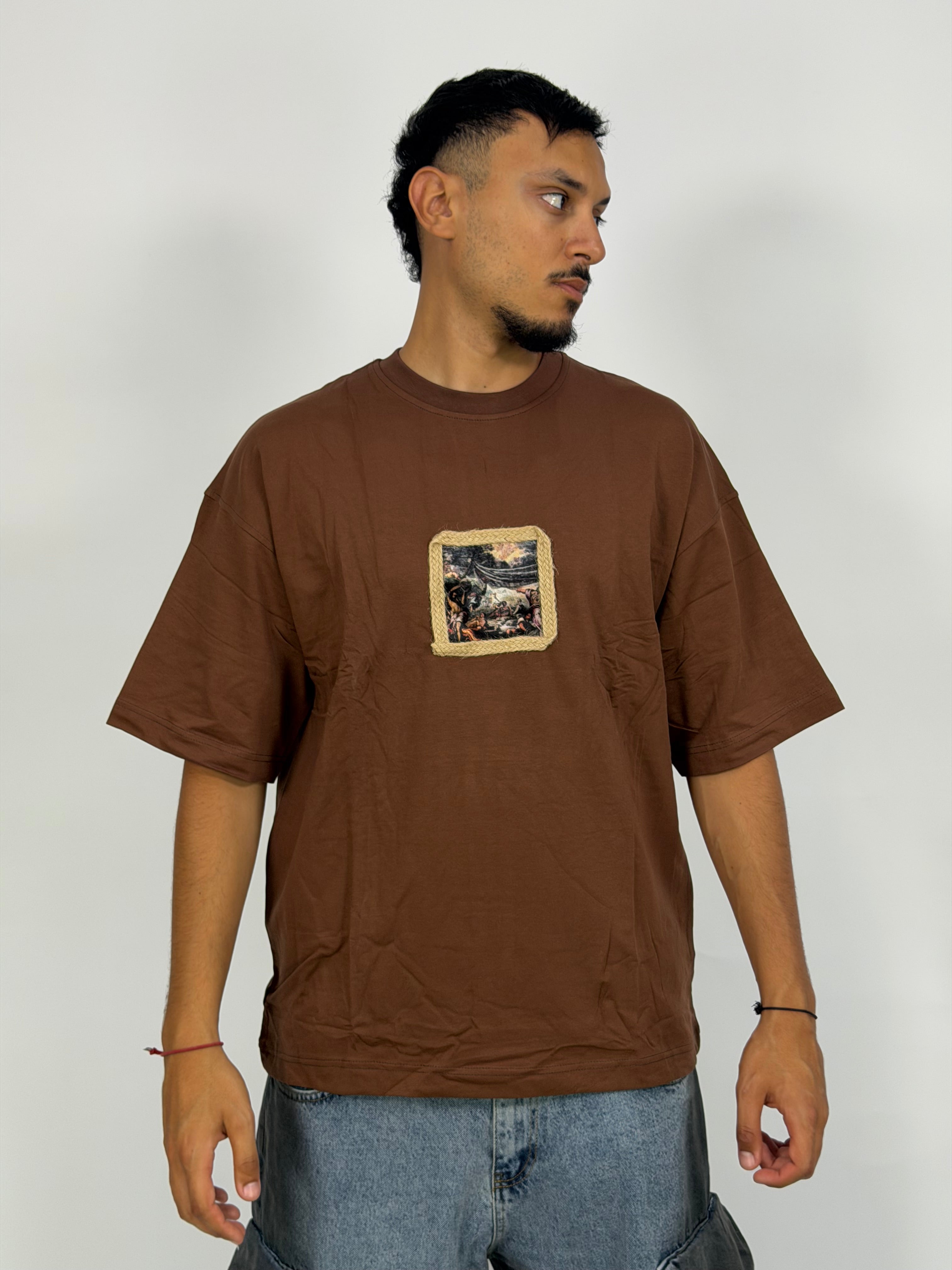 T-shirt ORIGINAL Oversize Marron – OFFTHE SYSTEM Vintage Frame Edition