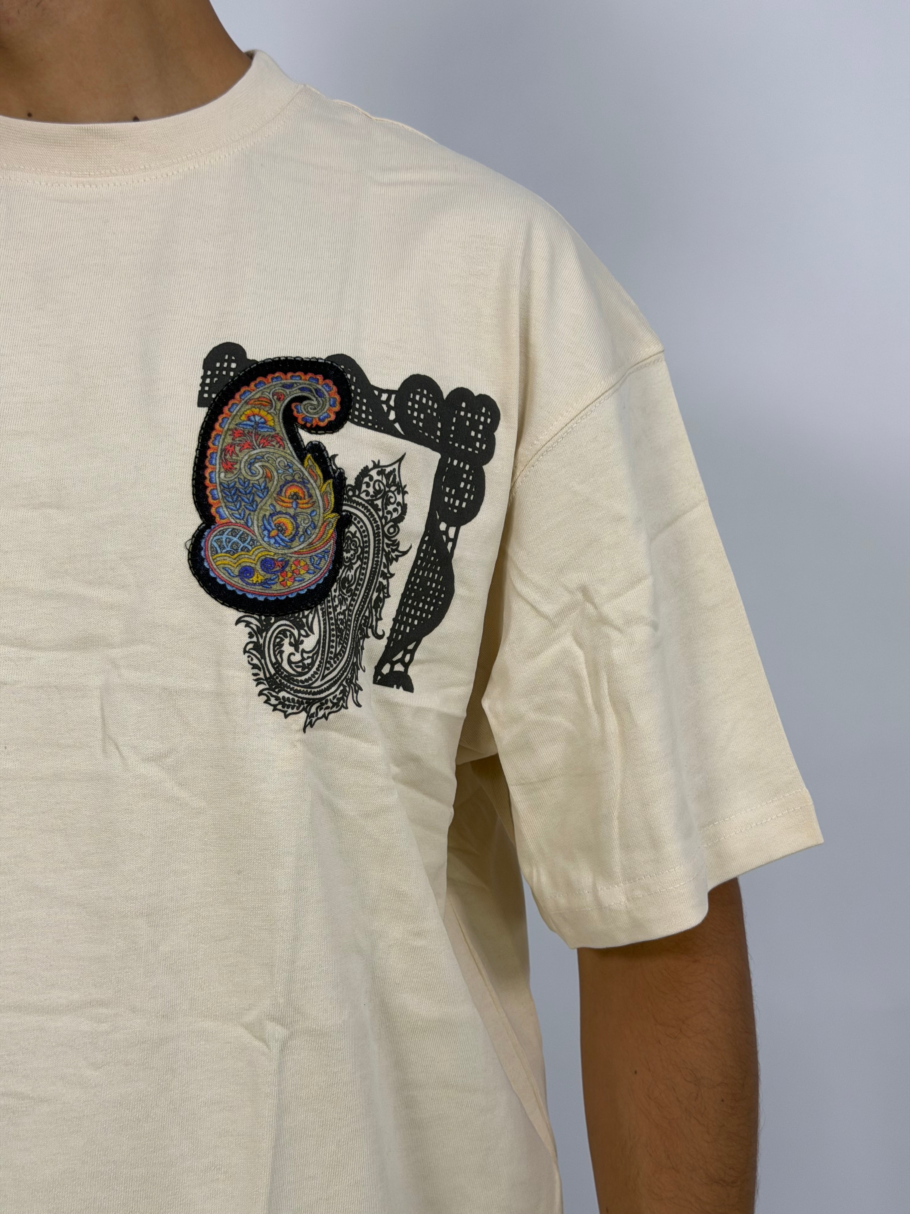 T-shirt ORIGINAL Oversize Blanc – Paisley Statement “I Learned & Changed” Edition