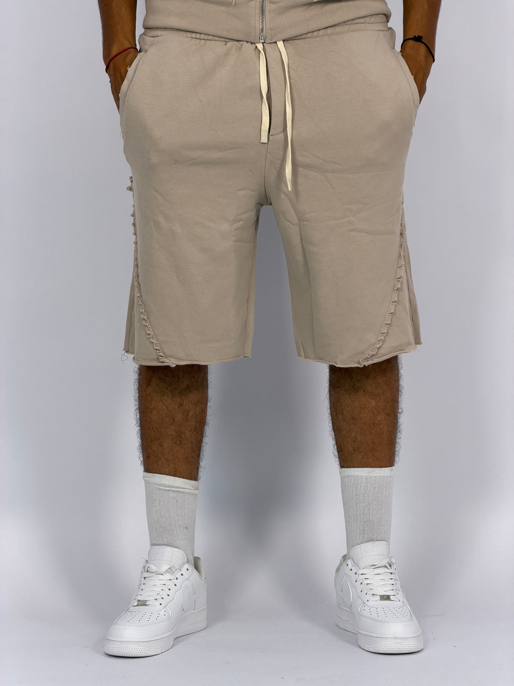 Ensemble “SAND WAVE” B – Hoodie Sans Manches + Short Summer Fit