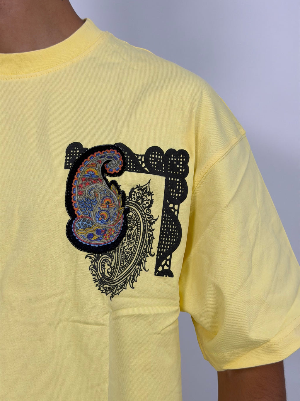 T-shirt ORIGINAL Oversize Jaune – Paisley Statement “I Learned & Changed” Edition