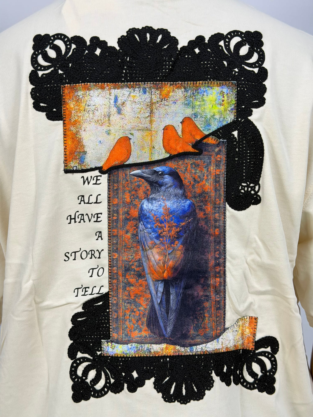 T-shirt ORIGINAL Oversize Ecru – Story Frame Raven Edition