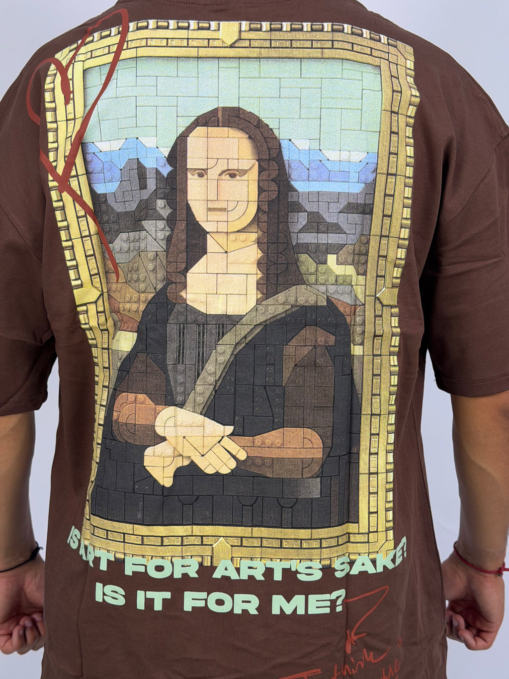 T-shirt ORIGINAL Oversize Marron – MonaLisa Art Edition