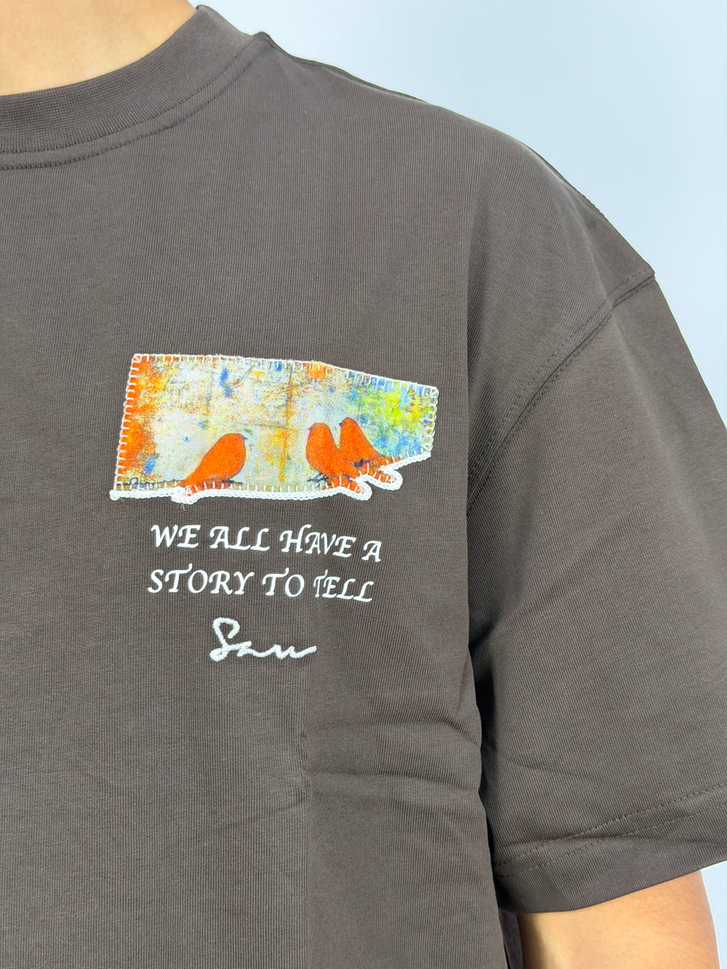 T-shirt ORIGINAL Oversize Marron– Story Frame Raven Edition