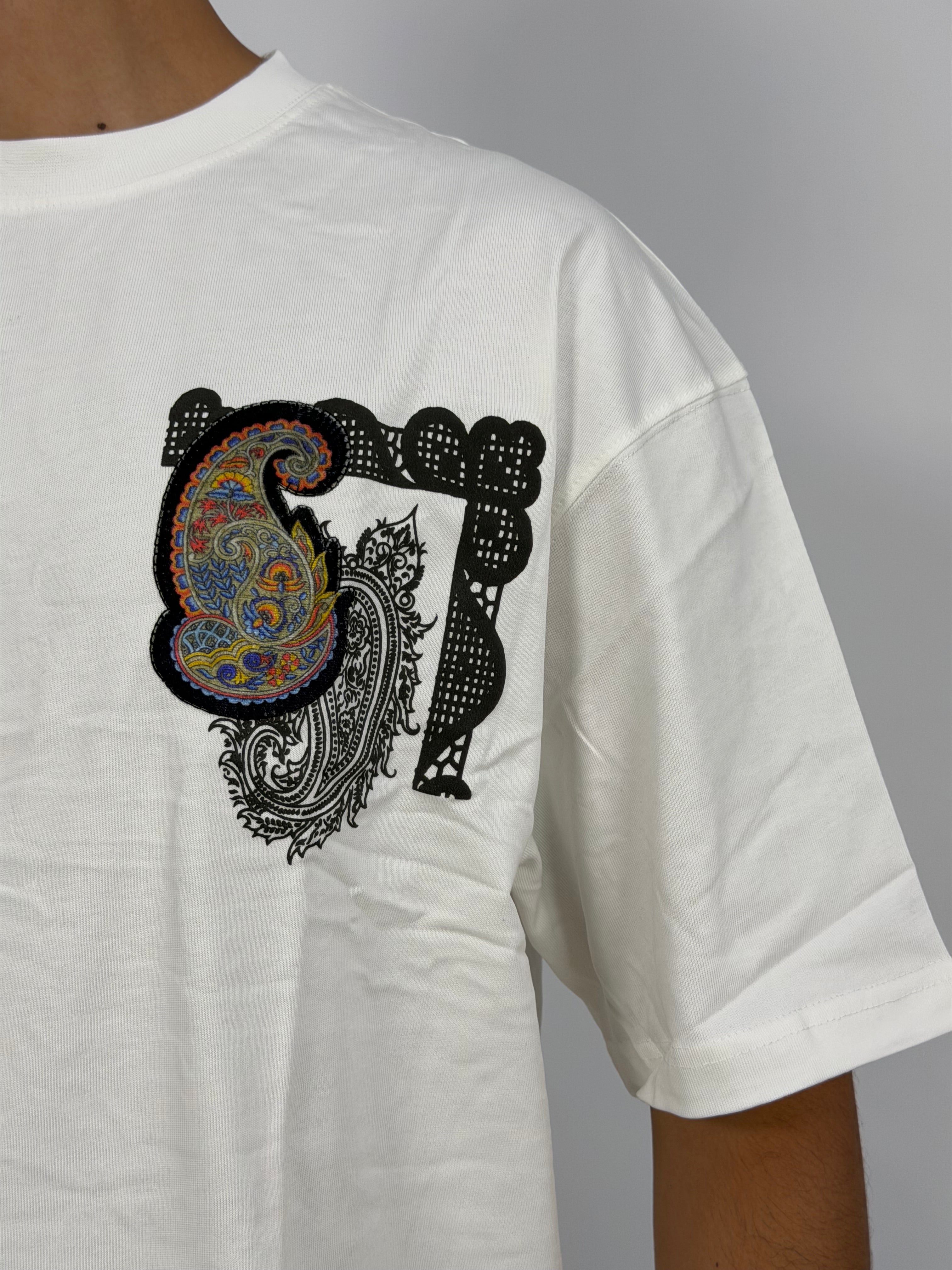 T-shirt ORIGINAL Oversize Blanc – Paisley Statement “I Learned & Changed” Edition