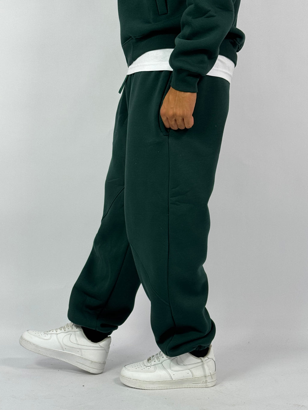 Ensemble Veste Streetwear Oversize Vert – Veste & Pantalon