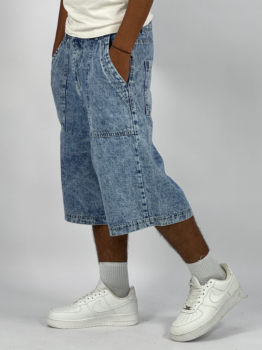 Ensemble Oversize en Jean Homme Bleu Ciel