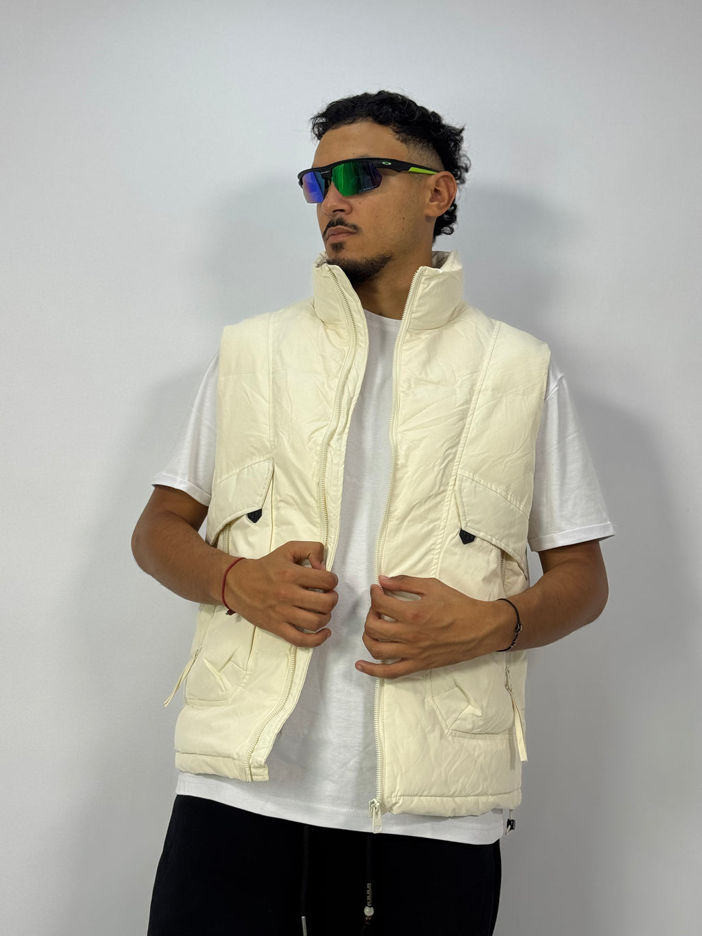 Doudoune 1 ère Qualité Blanc – Gilet Puffer Classe