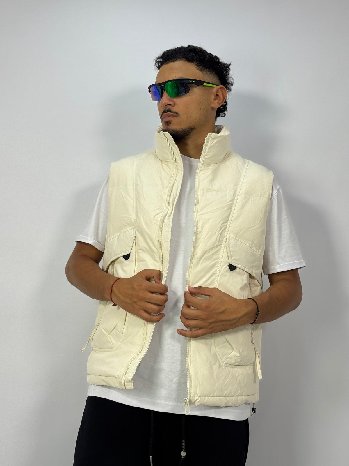 Doudoune 1 ère Qualité Blanc – Gilet Puffer Classe