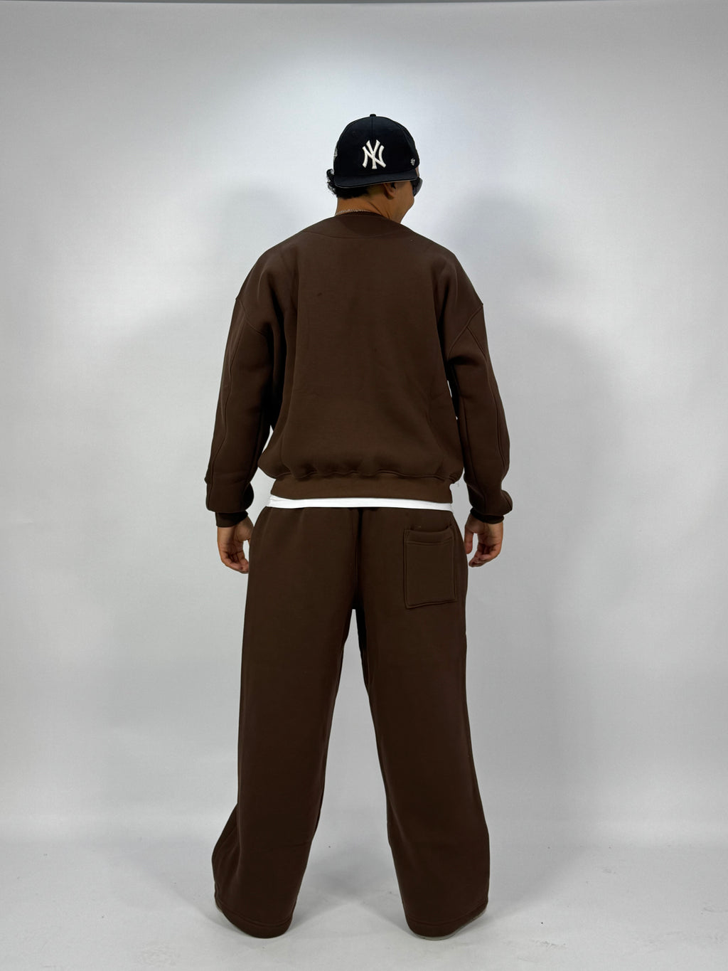 Ensemble Streetwear Oversize Marron – Sweat & Pantalon