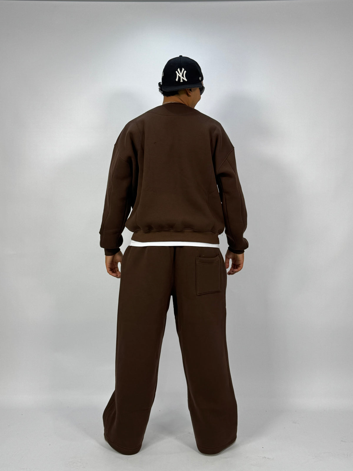 Ensemble Streetwear Oversize Marron – Sweat & Pantalon