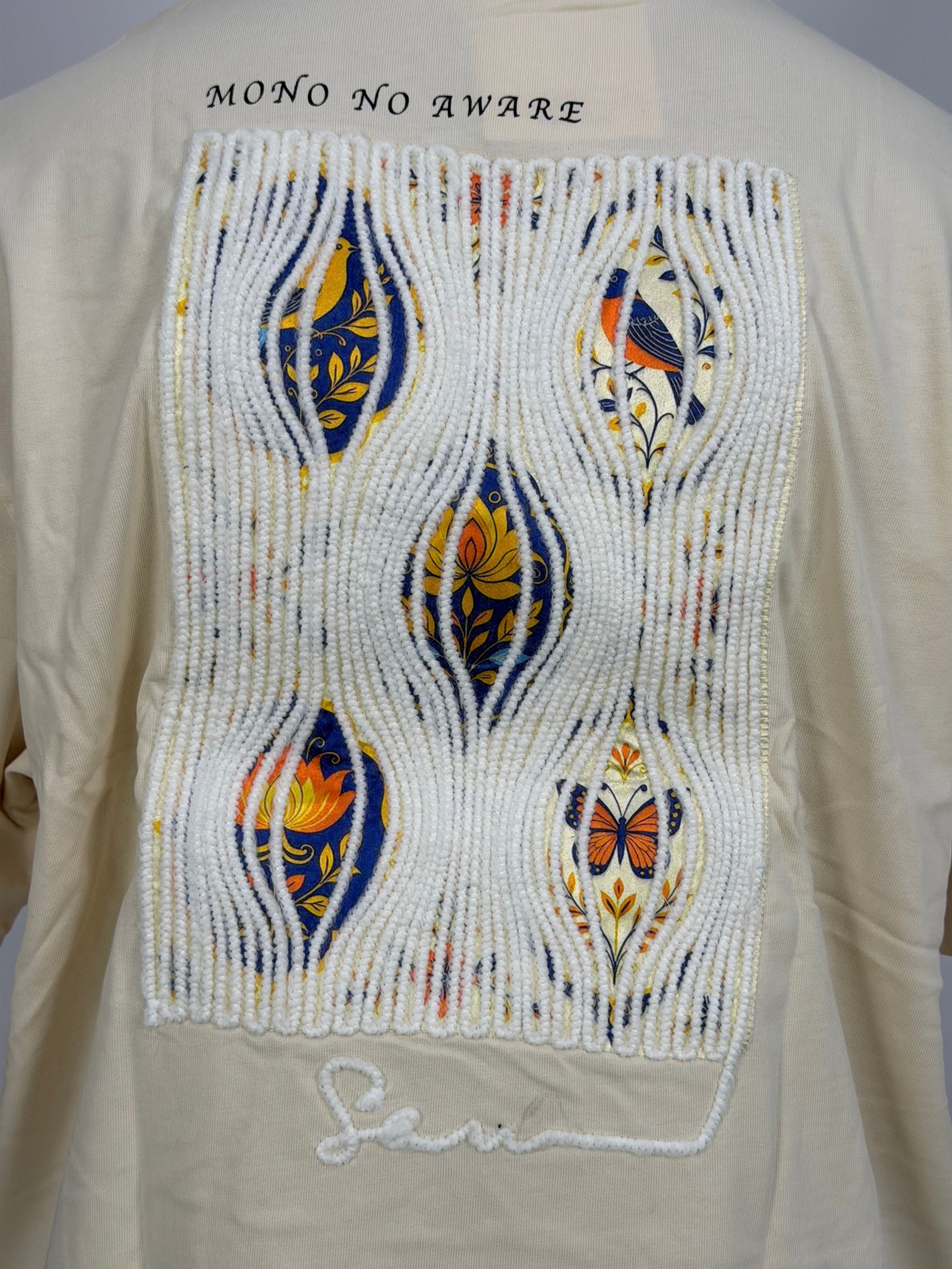 T-shirt ORIGINAL Oversize Ecru – Mono Art Texture Edition