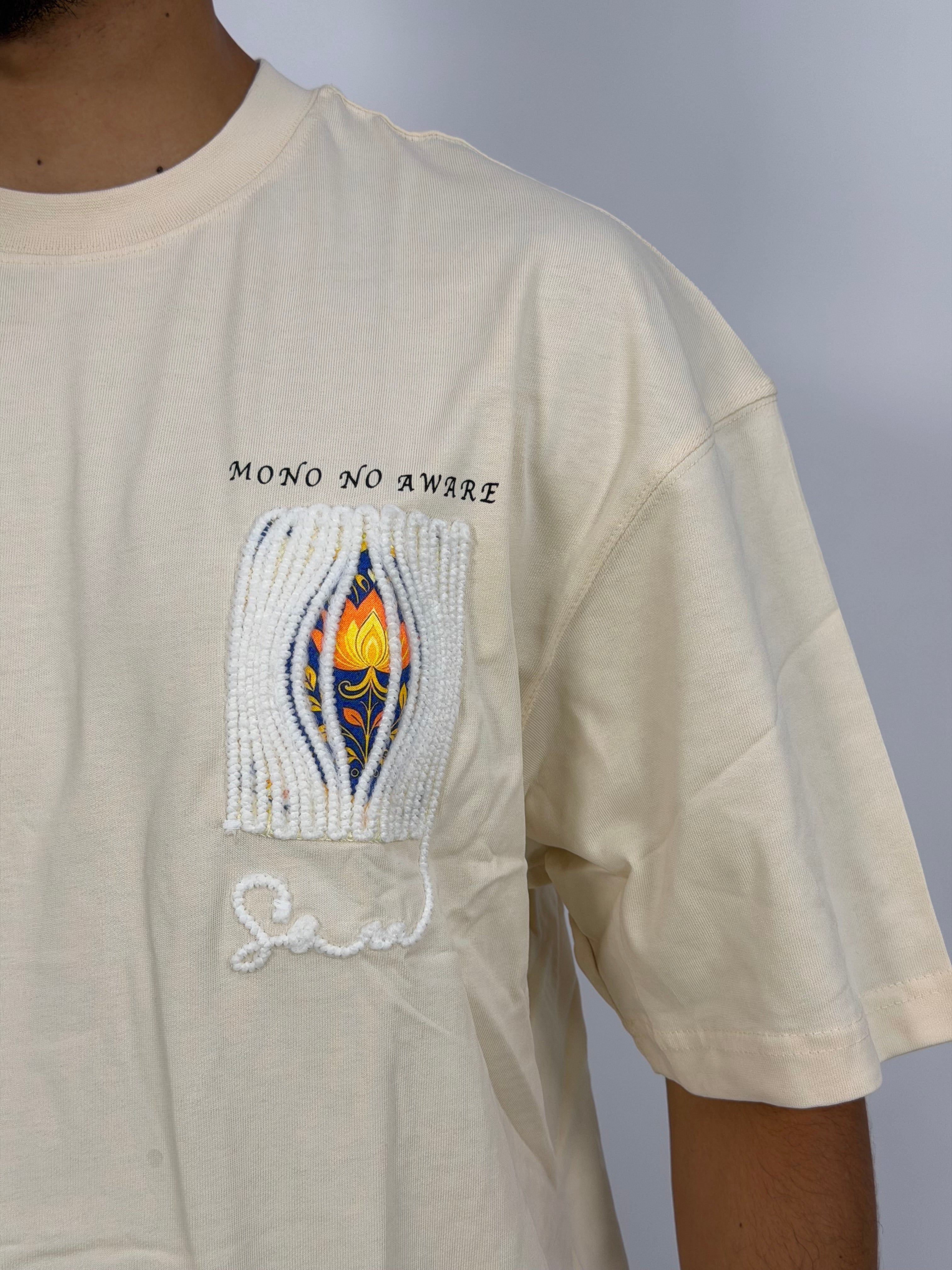 T-shirt ORIGINAL Oversize Ecru – Mono Art Texture Edition