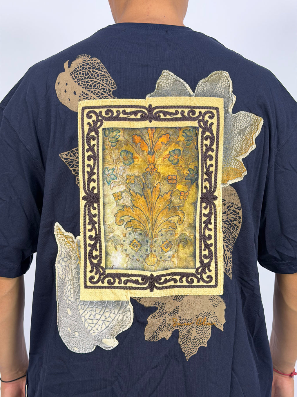 T-shirt ORIGINAL Oversize Bleu – Paisley Message Edition