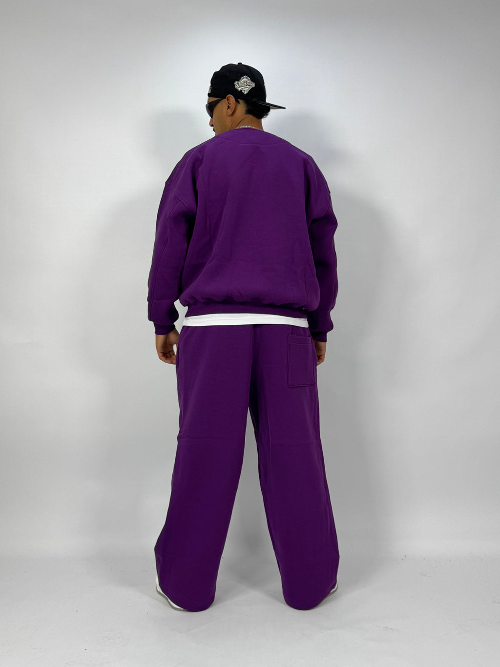 Ensemble Streetwear Oversize Mauve – Sweat & Pantalon