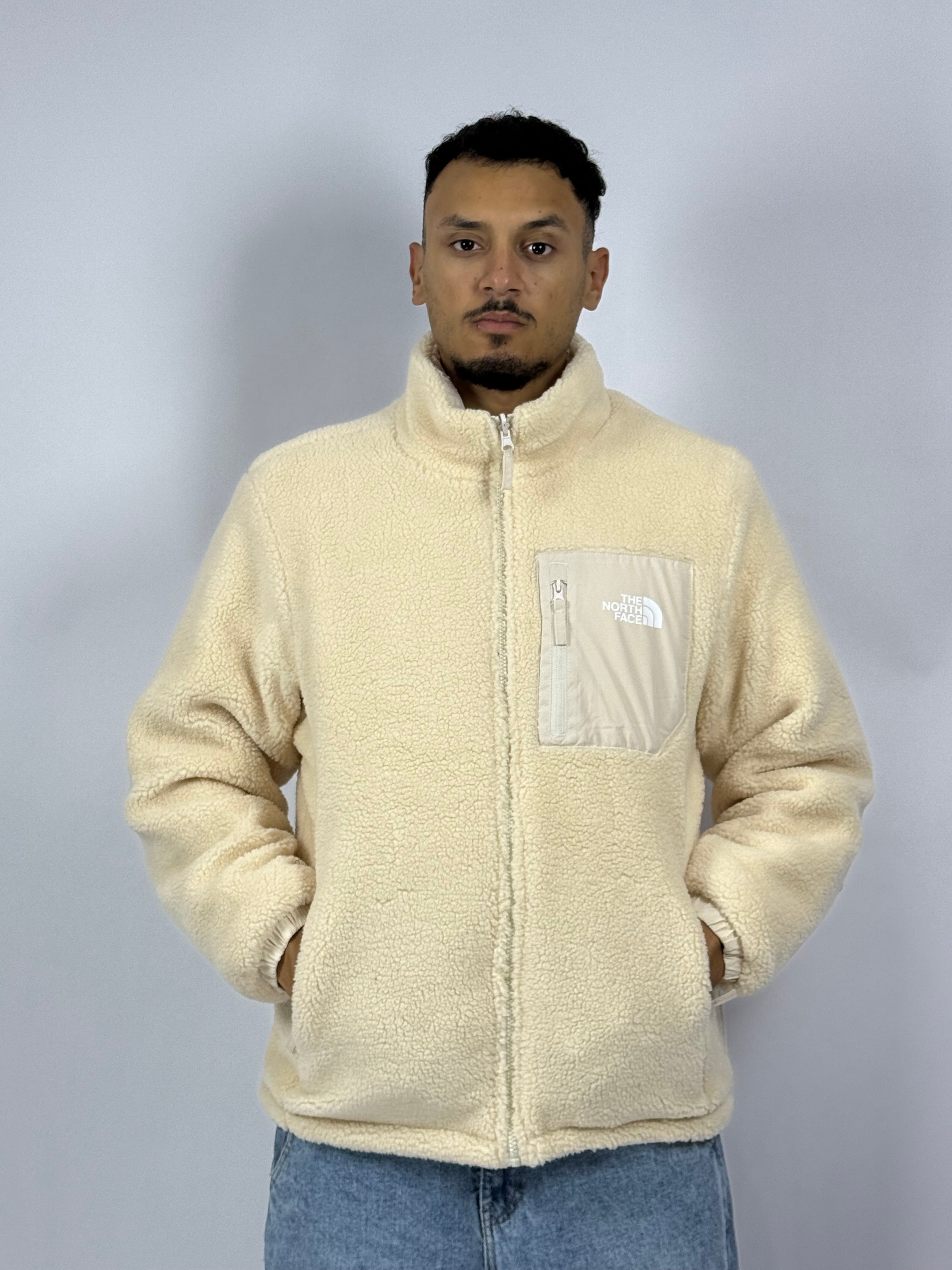 Veste TNF Double Face 1ʳᵉ Qualité – Style Réversible & Confort Premium Blanche