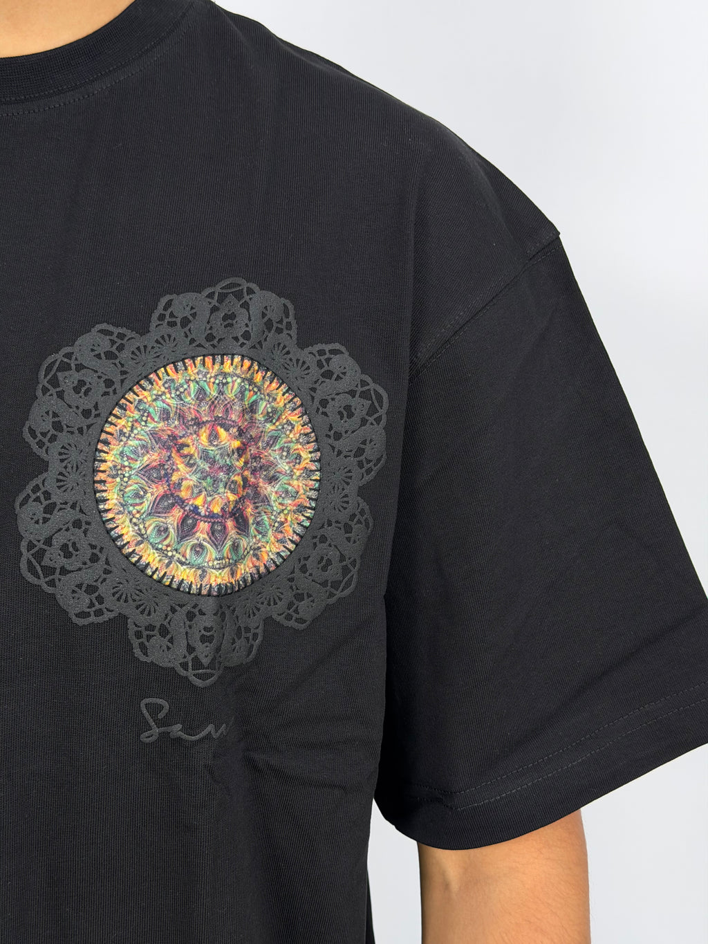 T-shirt ORIGINAL Oversize Noir – Mandala Minimal Edition