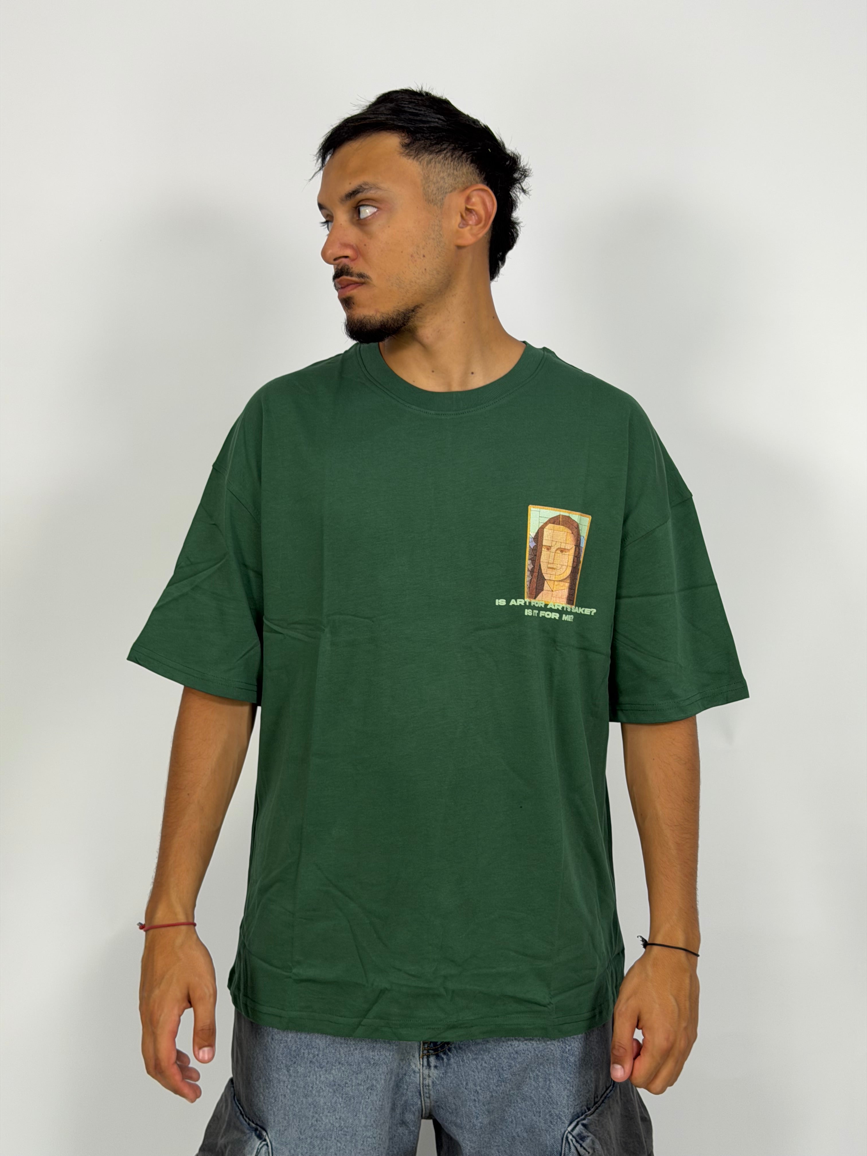 T-shirt ORIGINAL Oversize Vert – MonaLisa Art Edition
