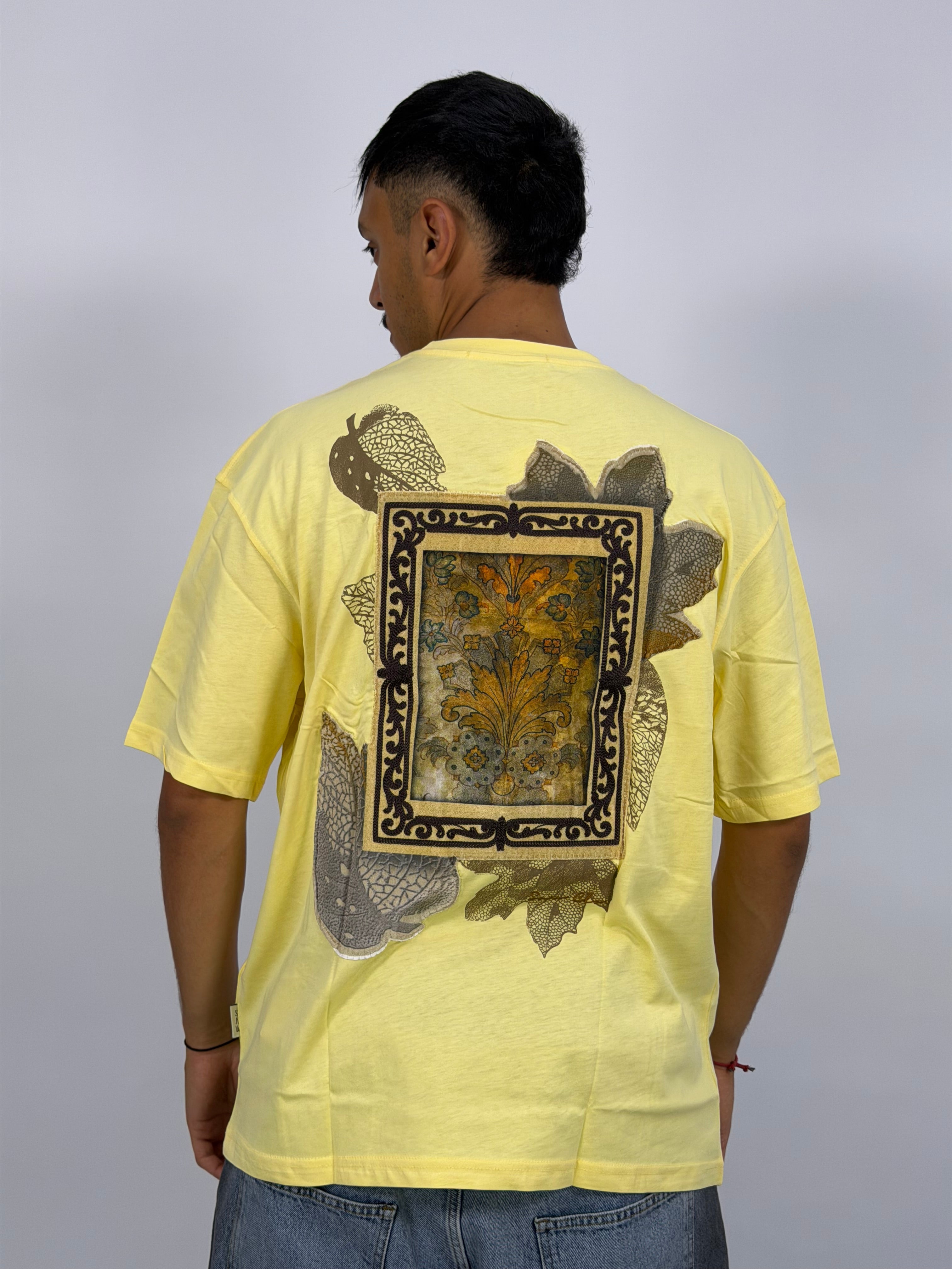 T-shirt ORIGINAL Oversize Jaune – Paisley Message Edition